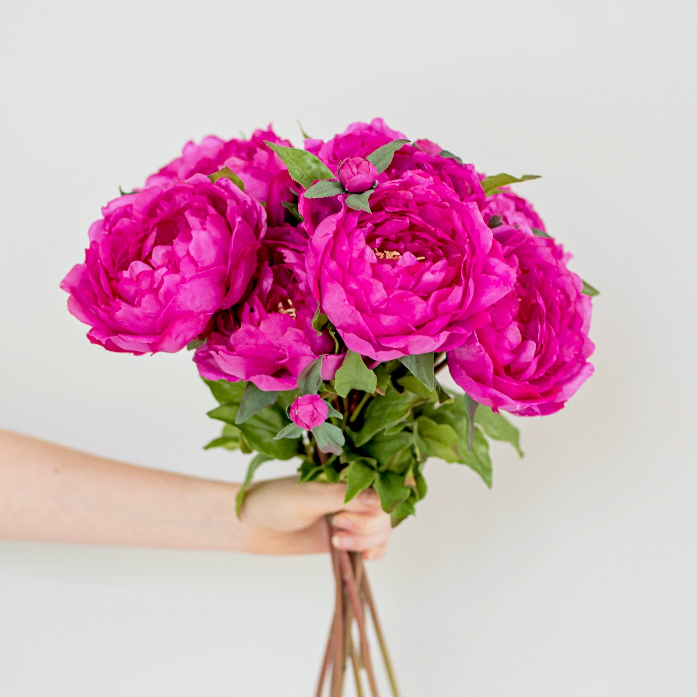 Realistic Artificial Fuchsia Peony ABY6043FU by The Faux Flower Company