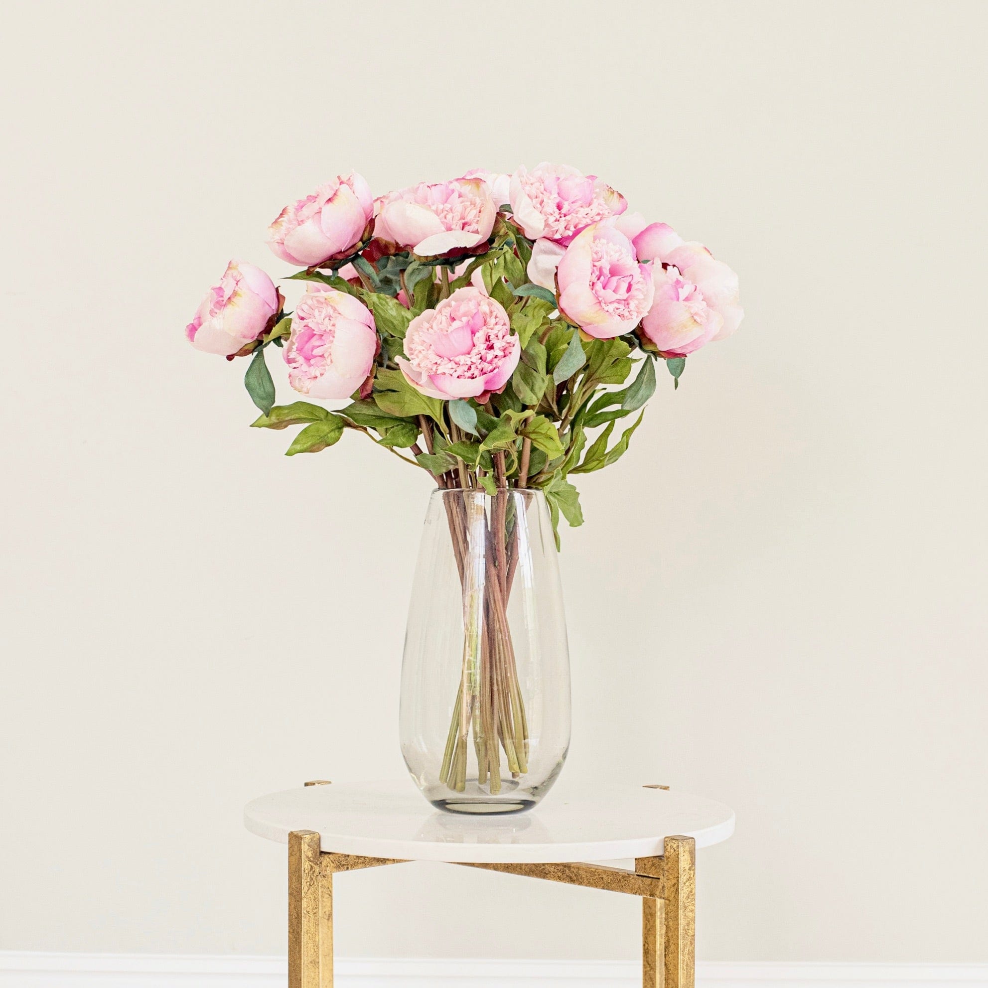 Realistic Artificial Pink Open Peony ABY4236PK by The Faux Flower Company