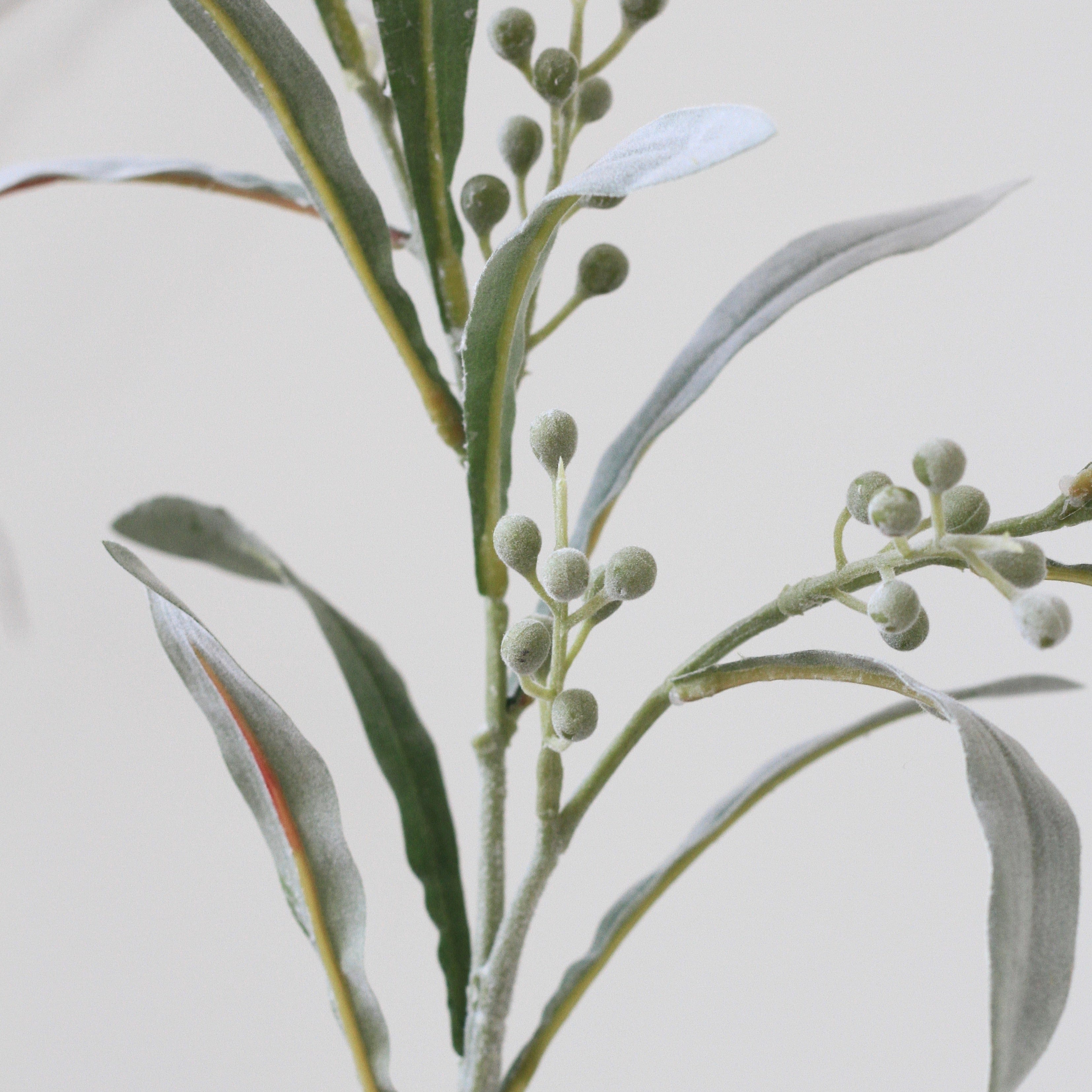 Realistic Artificial Silver & Grey Berries ABX1892GR by The Faux Flower Company