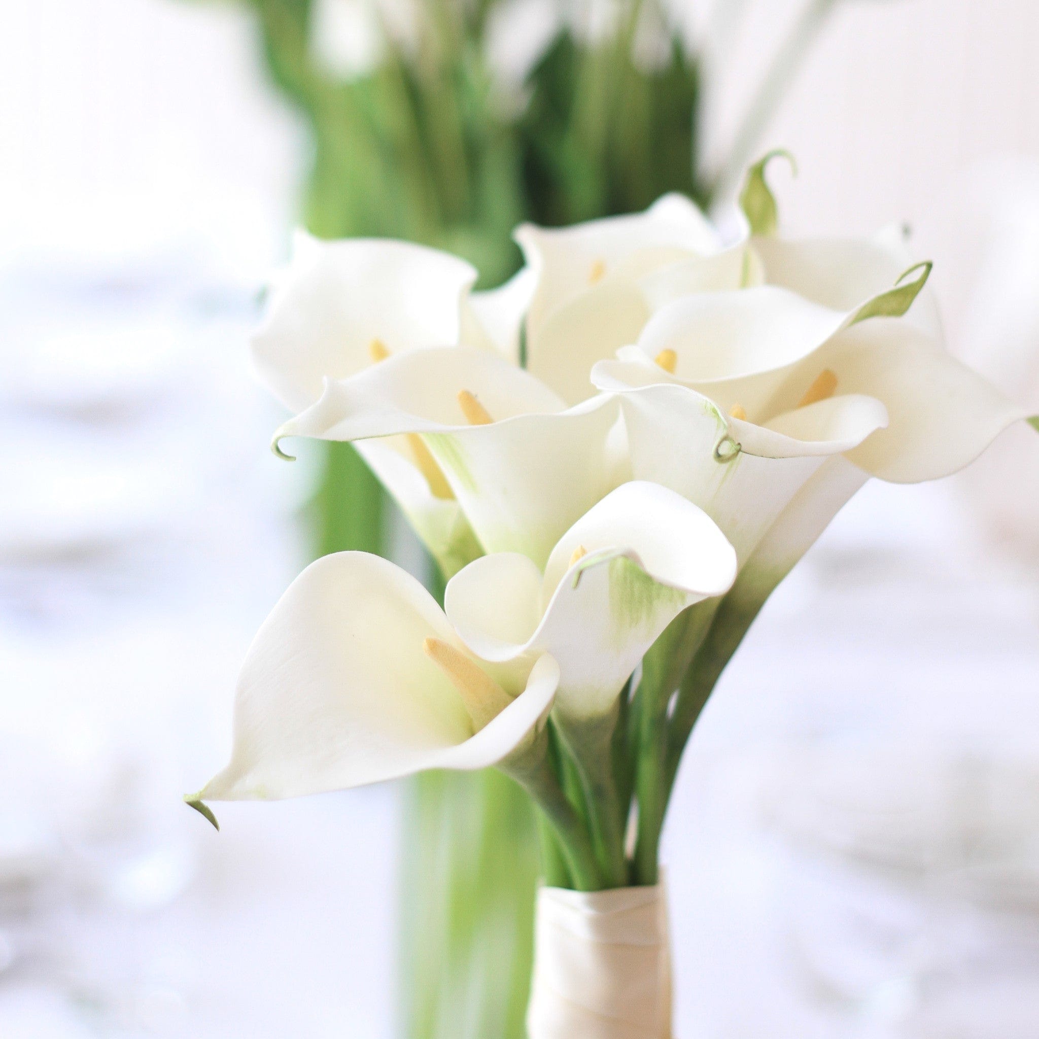 Realistic Artificial White Calla Lily ABY0068WH by The Faux Flower Company