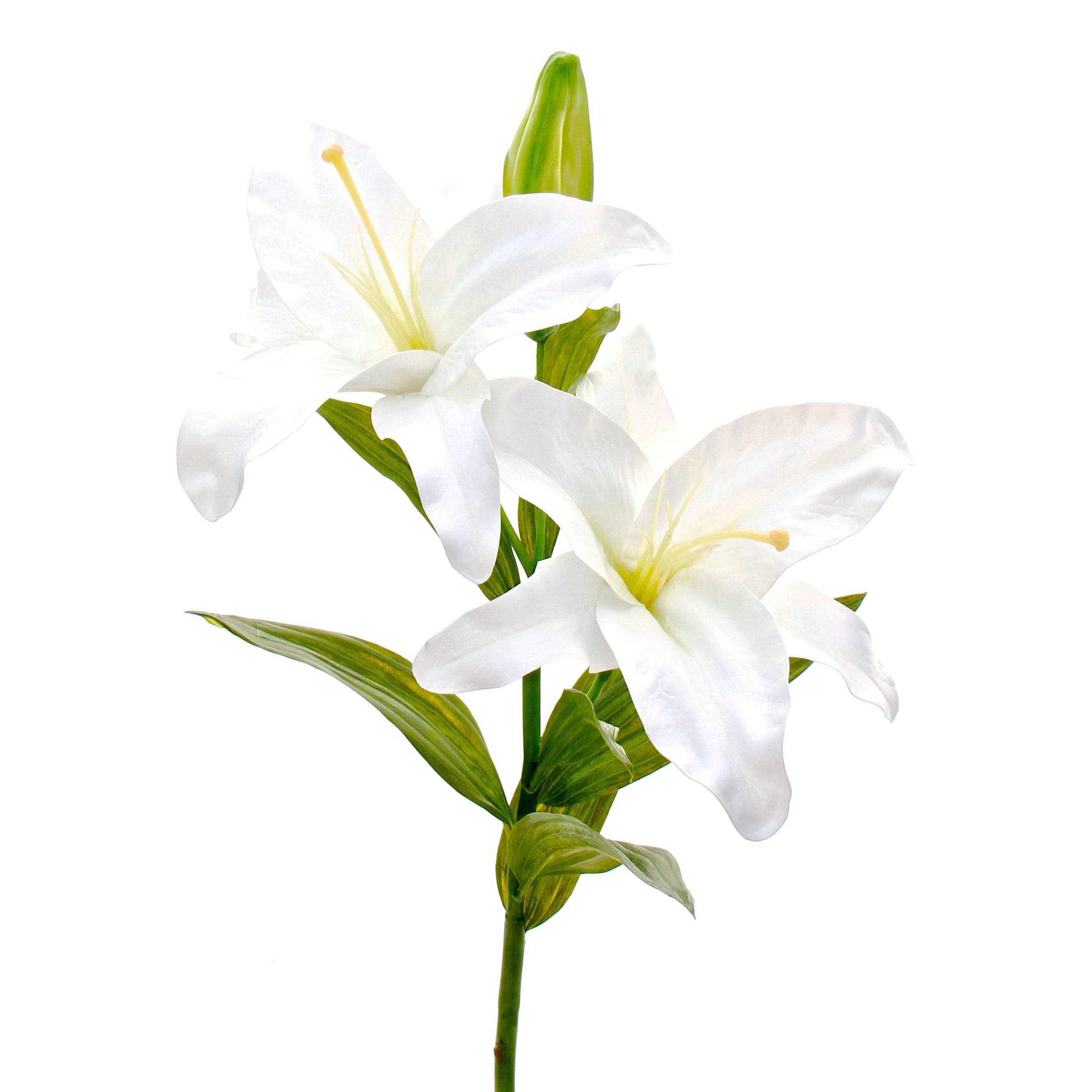 Realistic Artificial White Casablanca Lily ABY3018WH by The Faux Flower Company