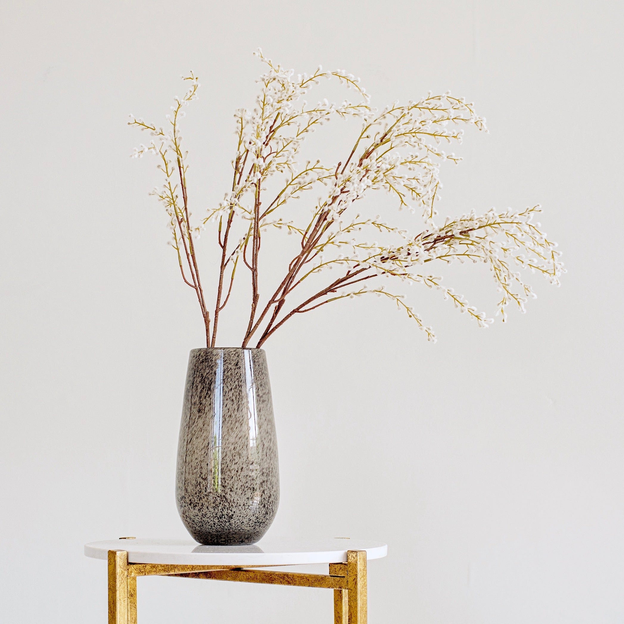 Realistic Artificial White Willow Spray ABZ1504WH by The Faux Flower Company