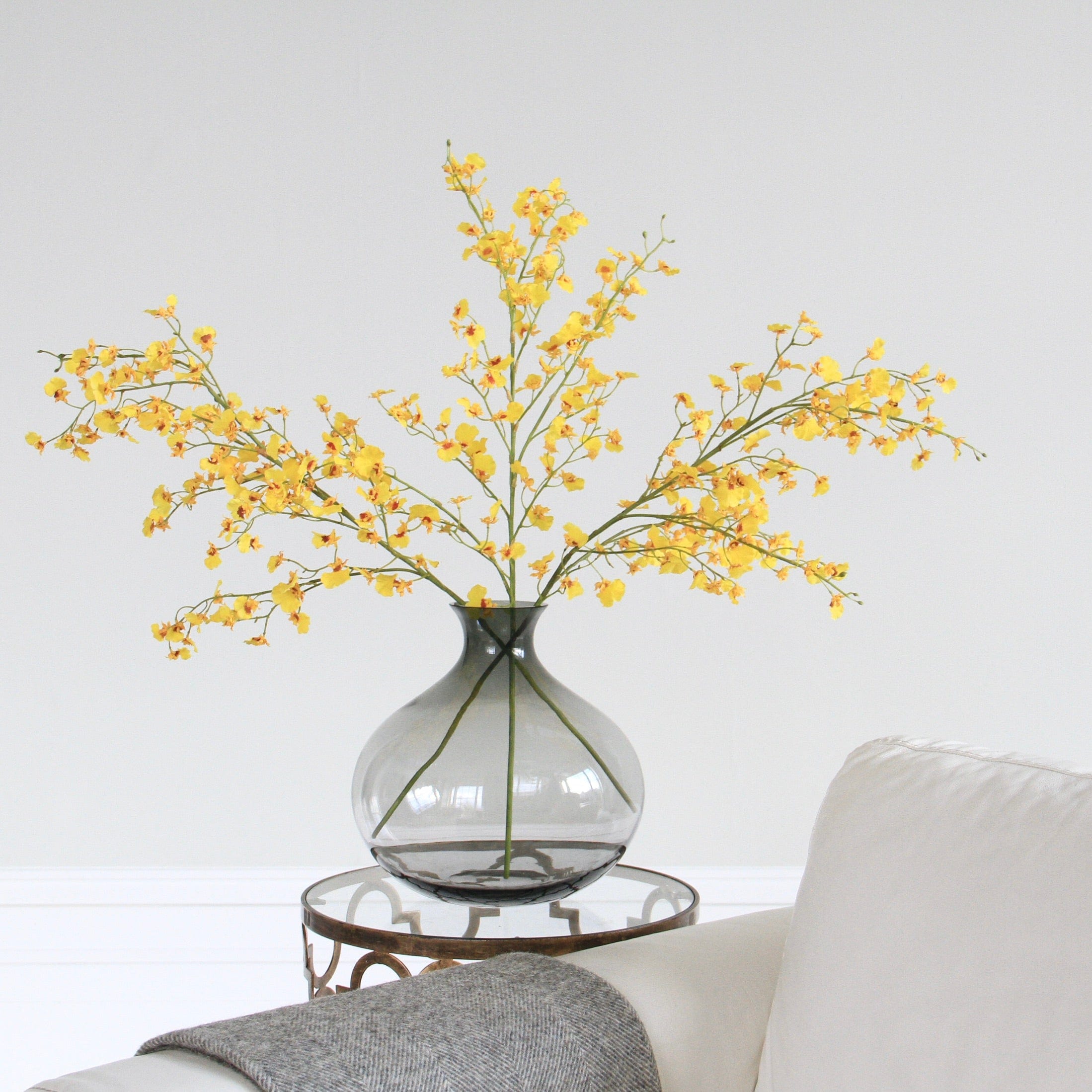 Realistic Artificial Yellow Oncidium Orchid ABY7044YL by The Faux Flower Company