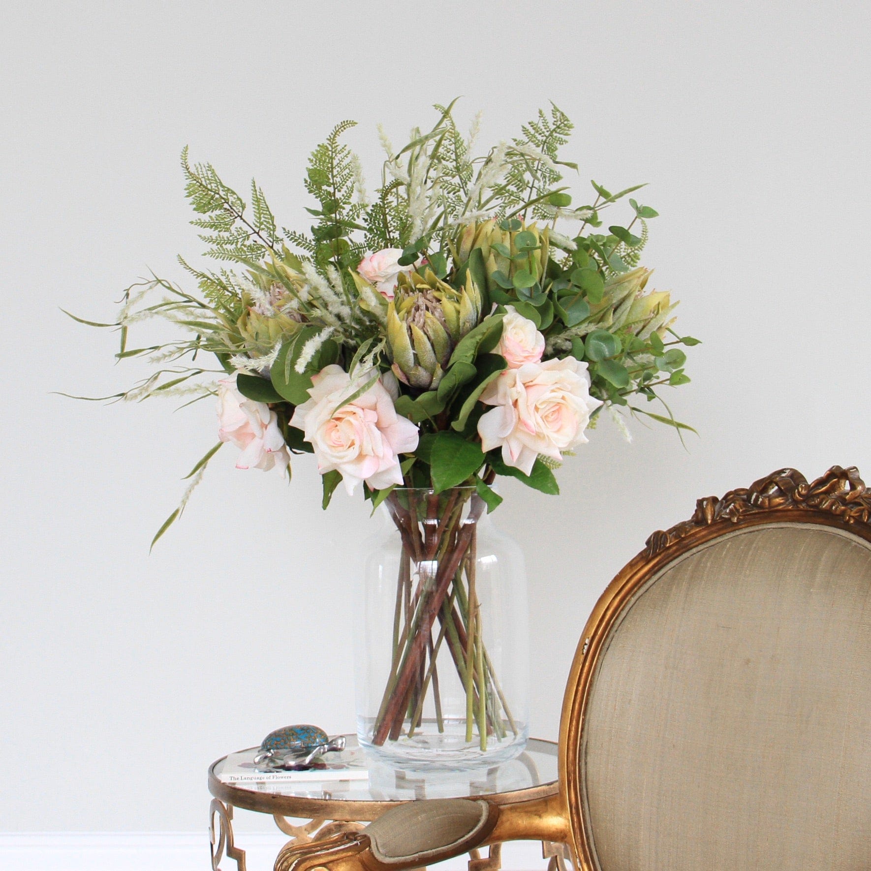 Realistic Savannah Spring Artificial Flower Arrangement by The Faux Flower Company