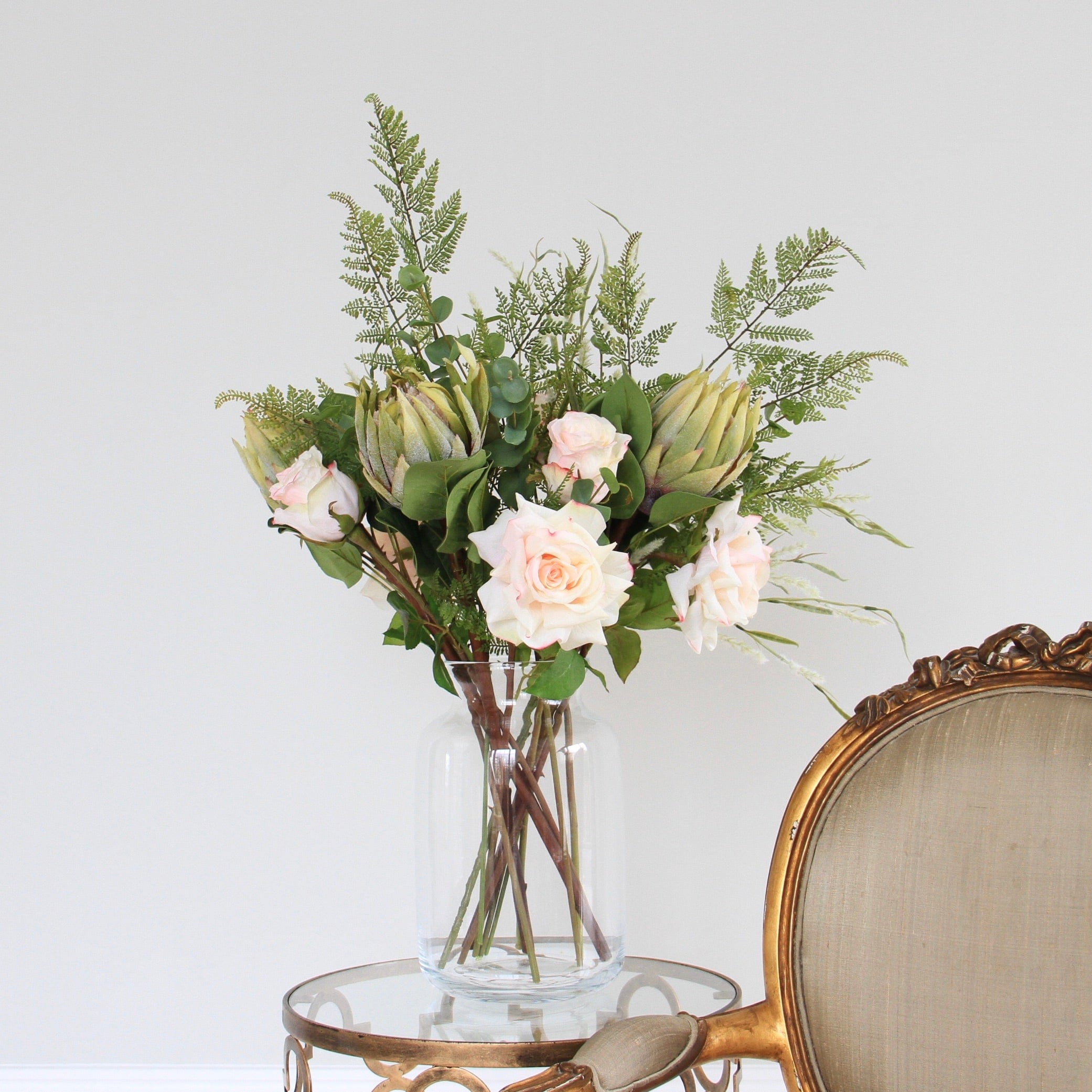 Realistic Savannah Spring Artificial Flower Arrangement by The Faux Flower Company