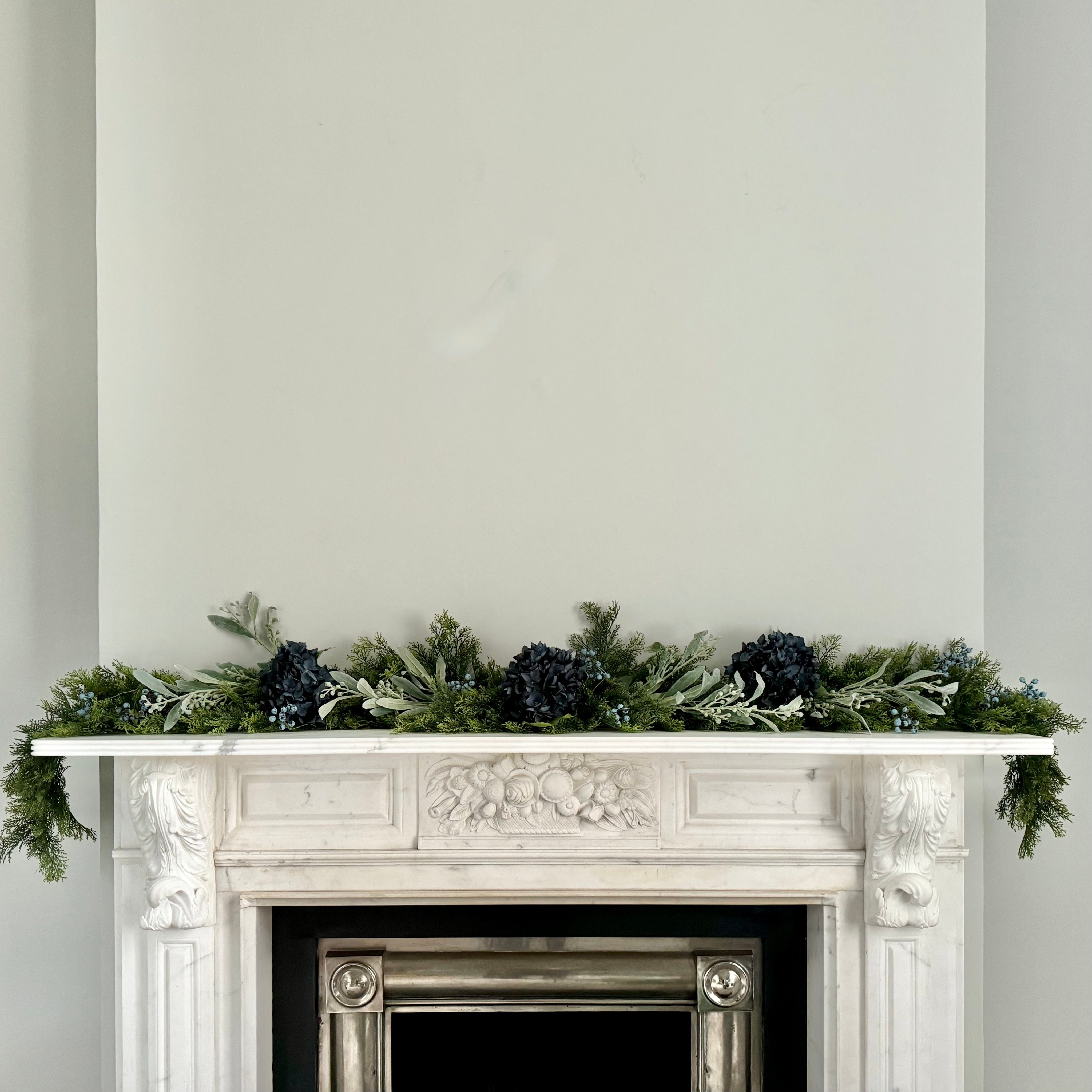 Realistic Artificial Blue Cypress Bush Garland Set - Deluxe GARLAND BLUE/DELUXE by The Faux Flower Company