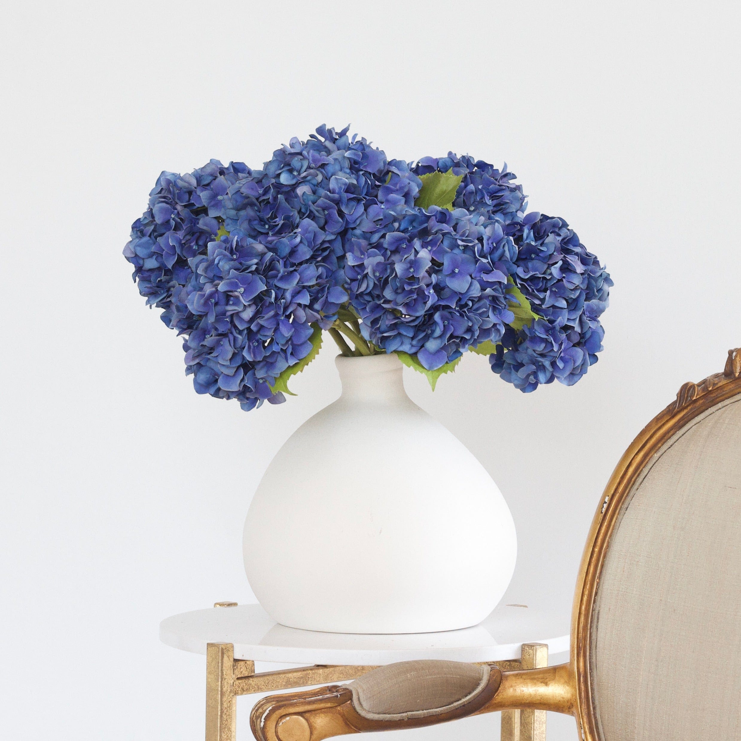 Realistic Artificial Blue Dried Hydrangea ABY5070BL by The Faux Flower Company