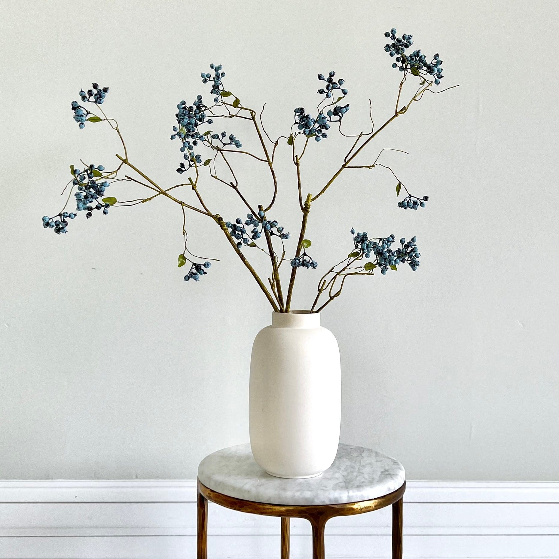 Realistic Artificial Blueberry Spray ABZ6676BL by The Faux Flower Company