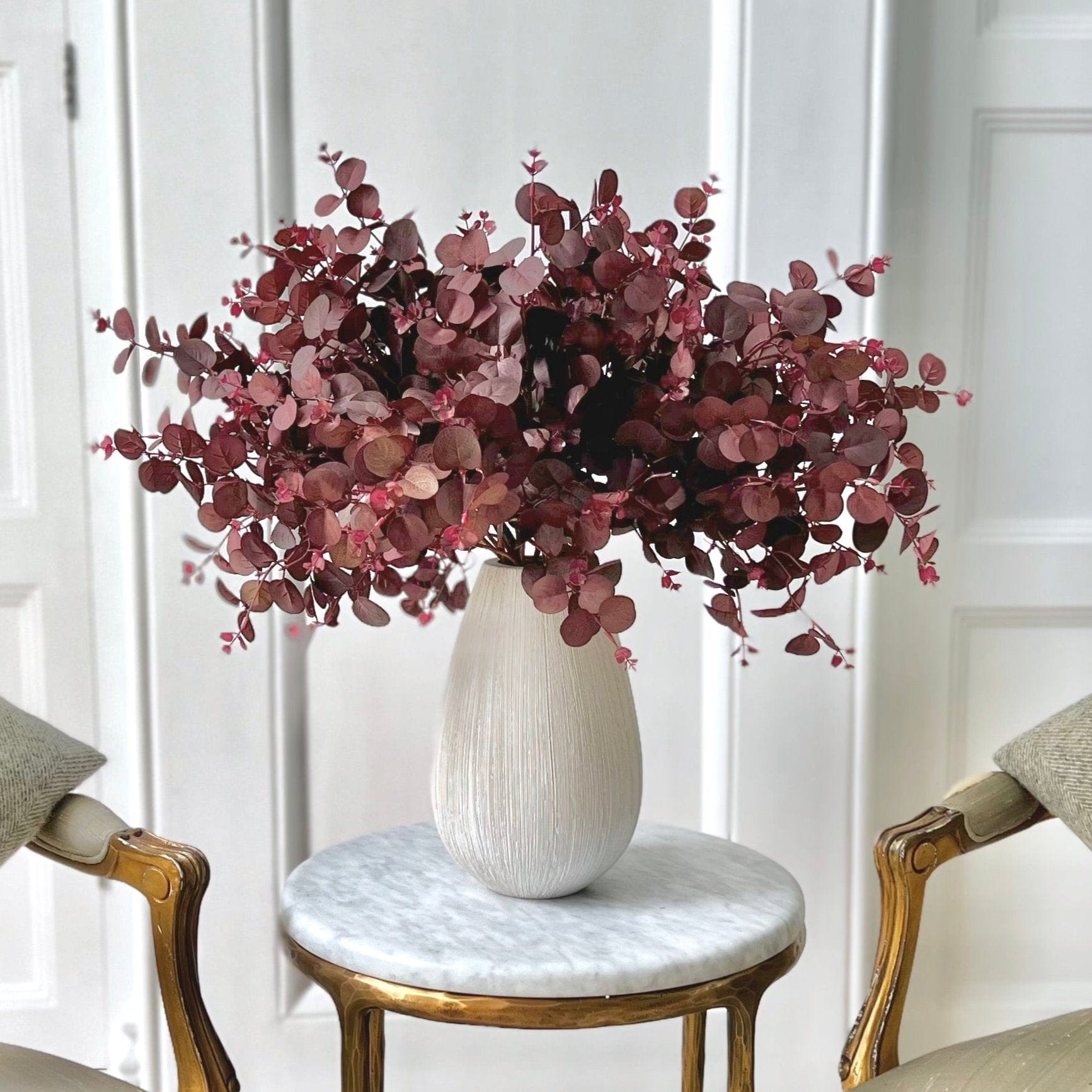 Realistic Artificial Burgundy Eucalyptus ABZ0076BD by The Faux Flower Company