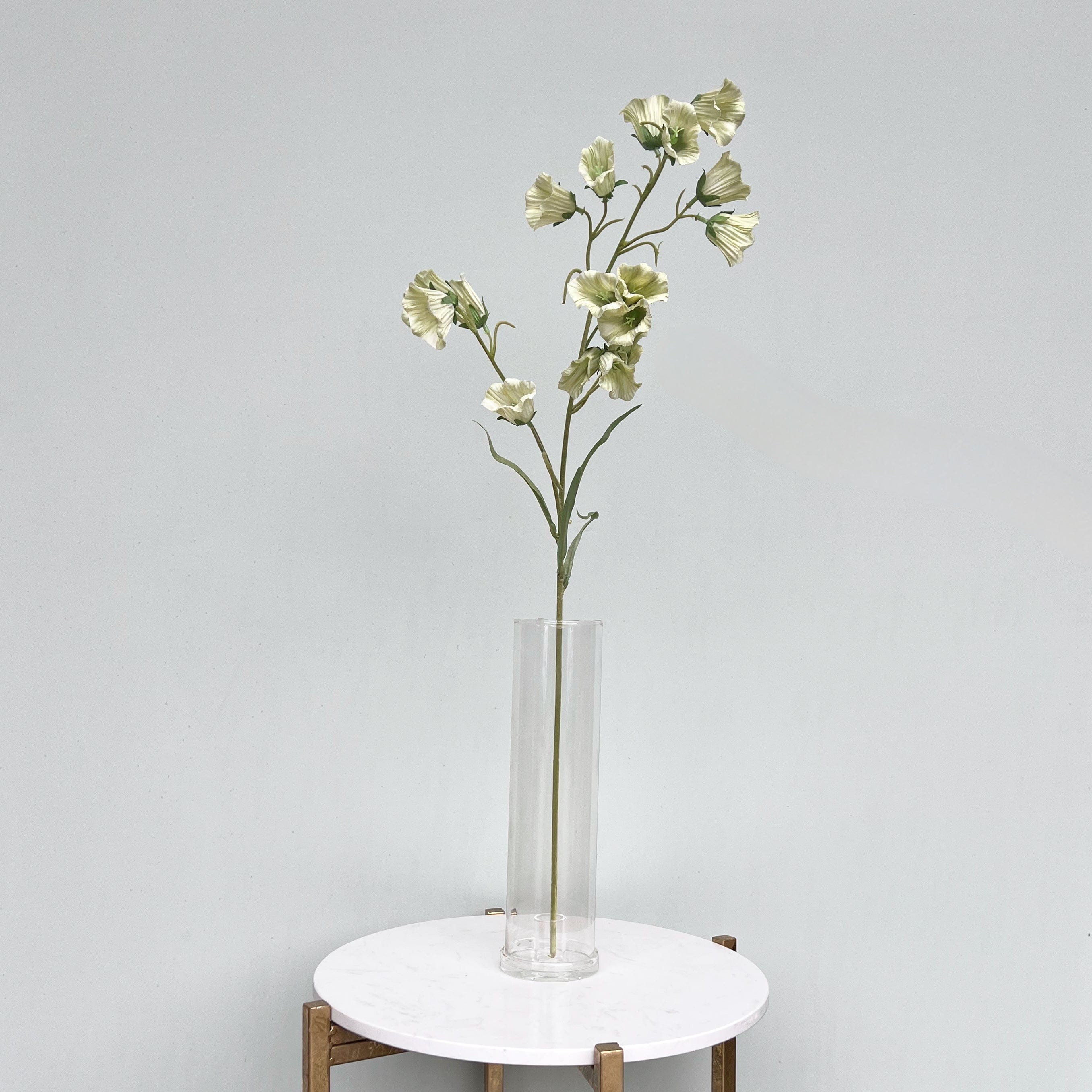 Realistic Artificial Cream Canterbury Bells ABX9739WH by The Faux Flower Company