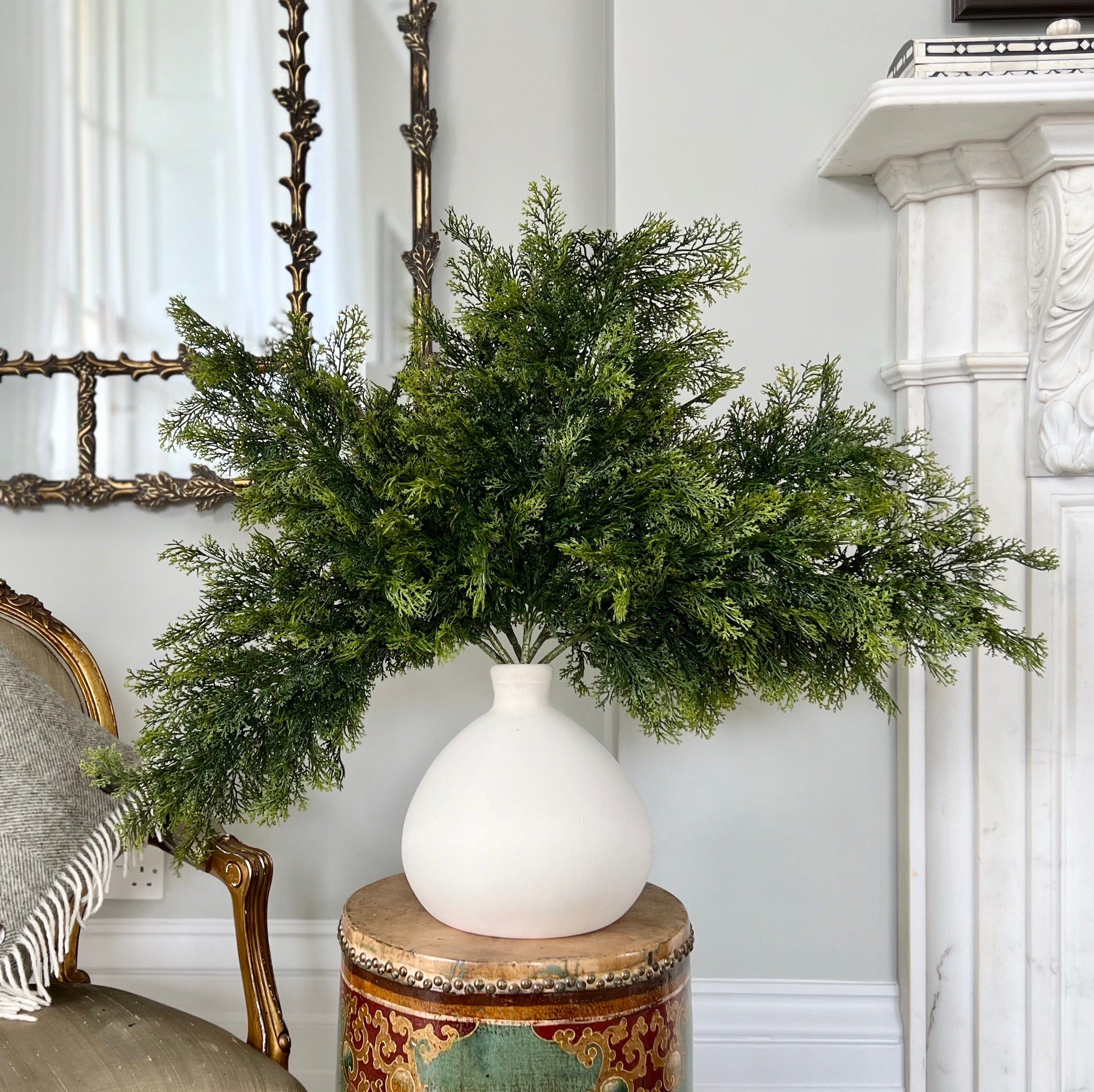 Realistic Artificial Cypress Bush ABZ3187GR by The Faux Flower Company