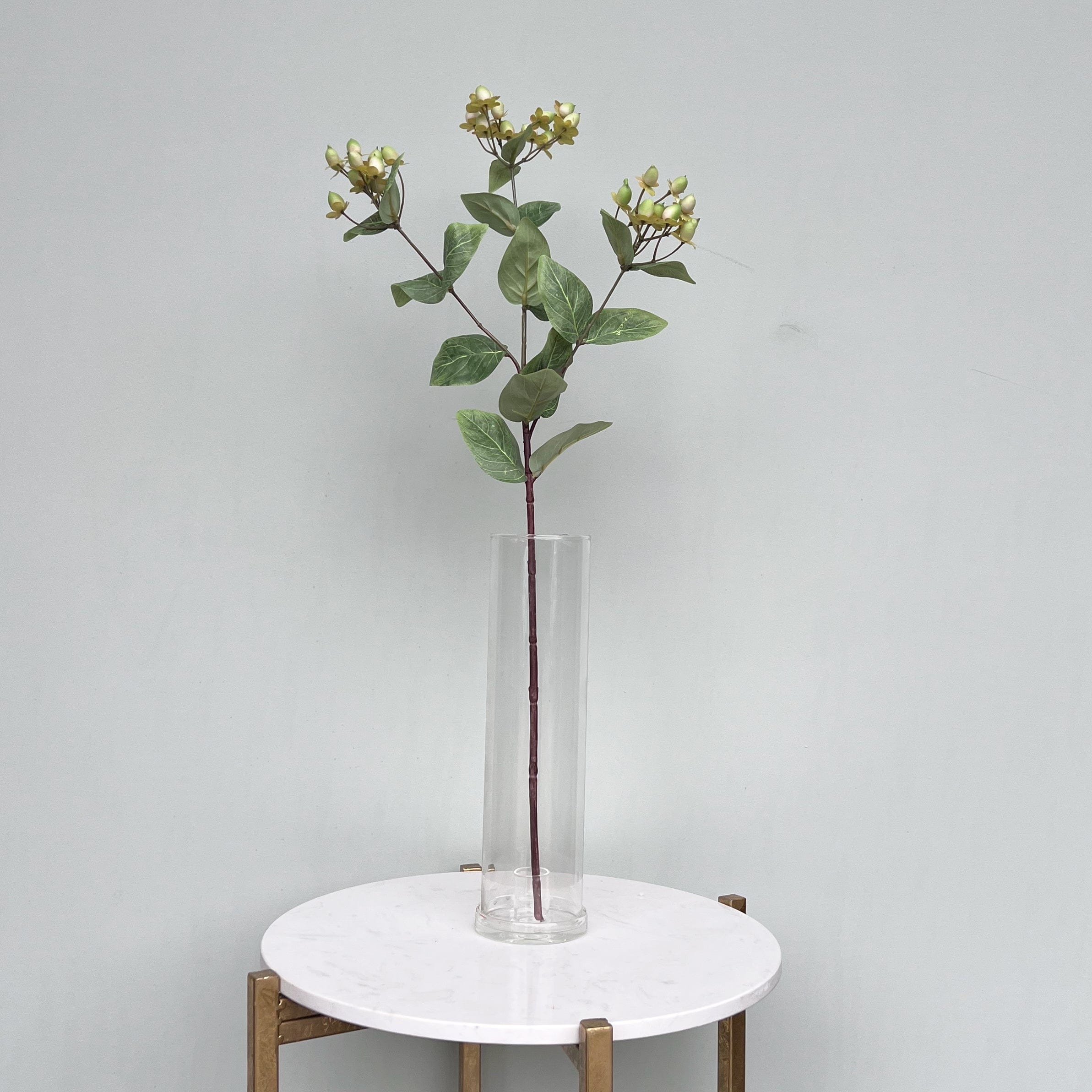 Realistic Artificial Green Hypericum Berries ABX5063WH by The Faux Flower Company