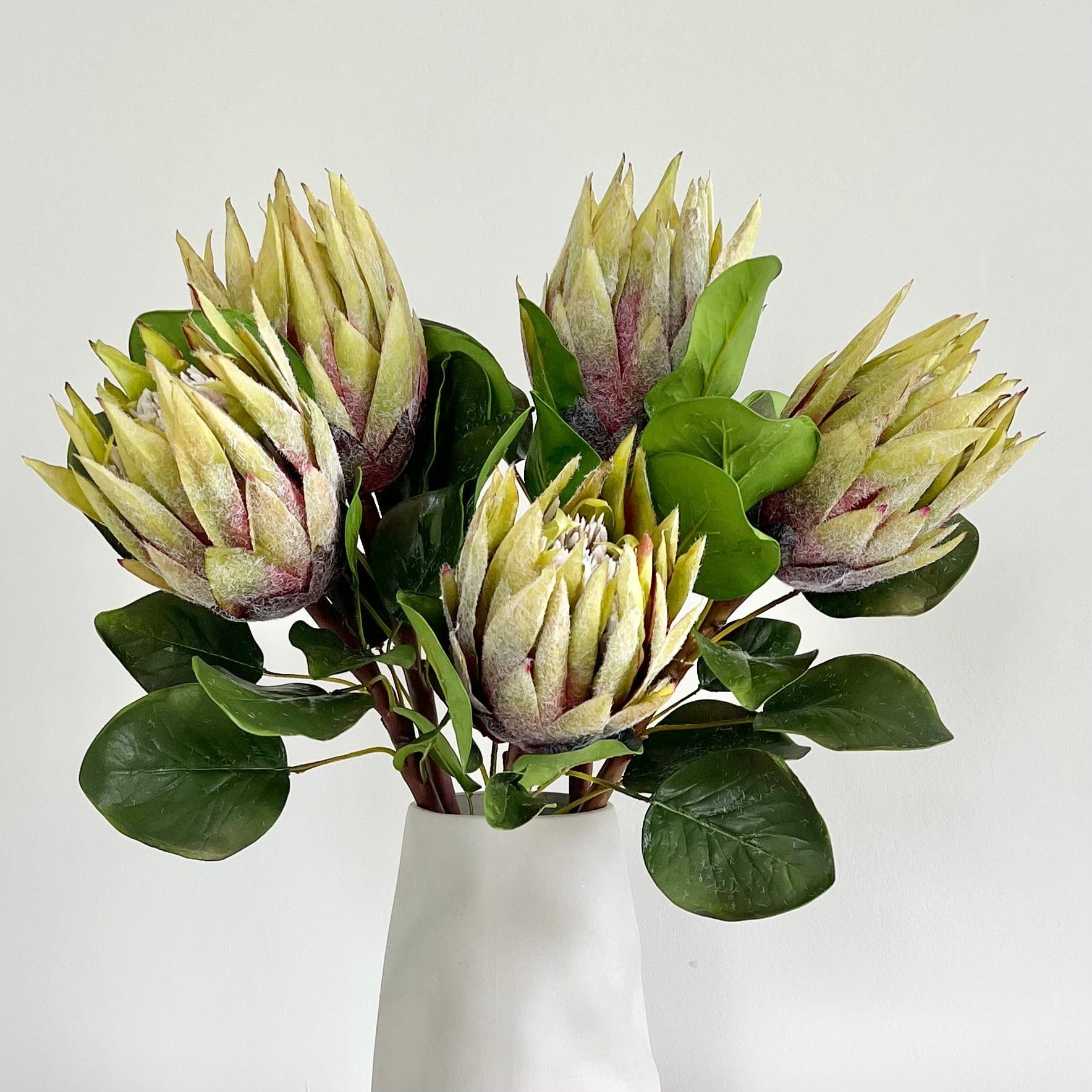Realistic Artificial Green King Protea ABY7018GR by The Faux Flower Company