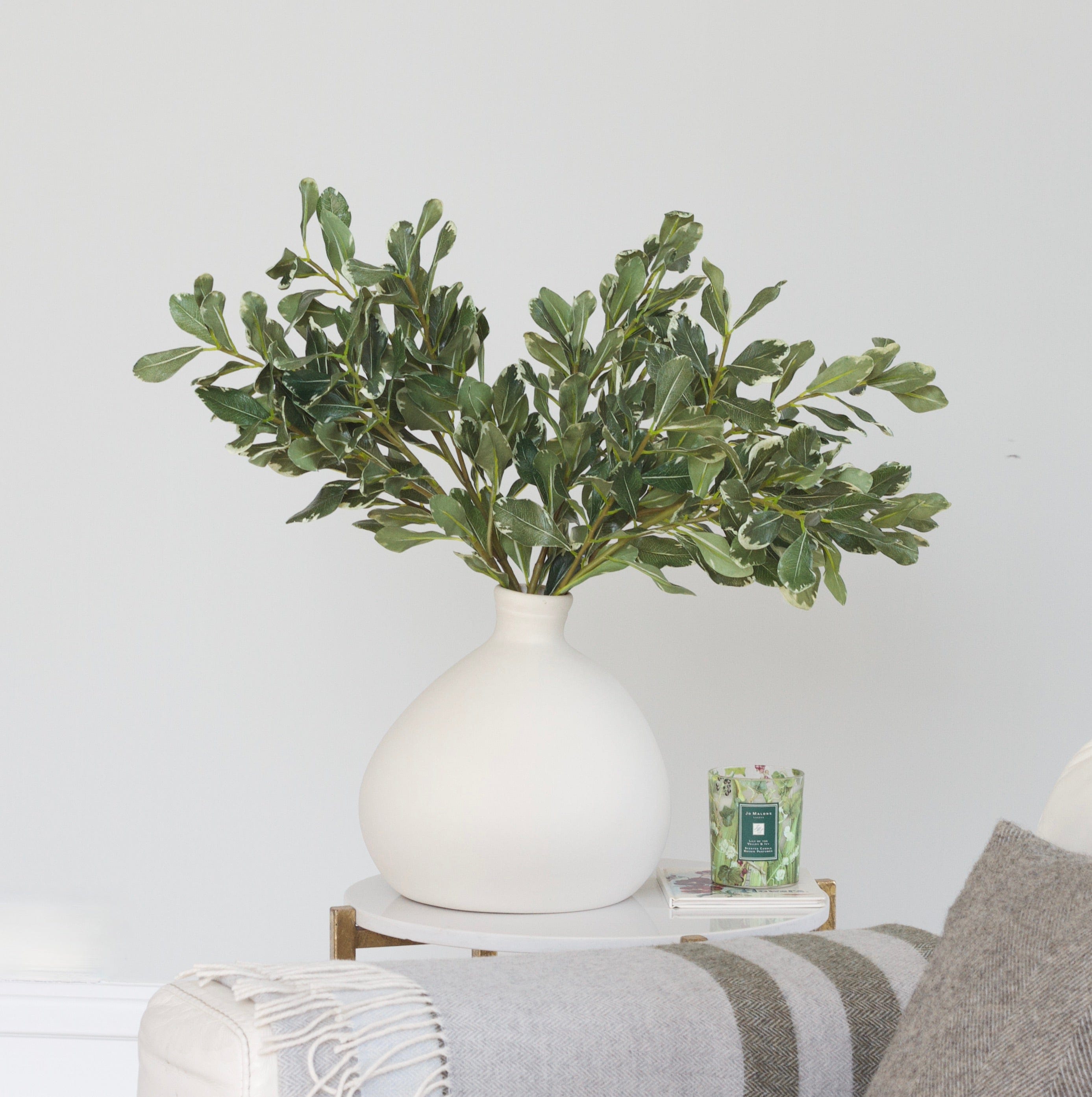 Realistic Artificial Green Pittosporum Leaves ABY1207GR by The Faux Flower Company