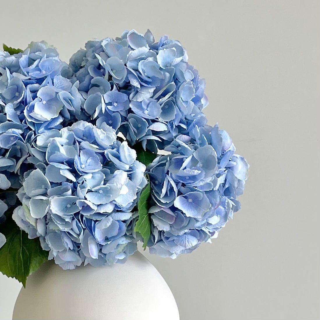 Realistic Artificial Pale Blue Hydrangea ABX5001LBL by The Faux Flower Company