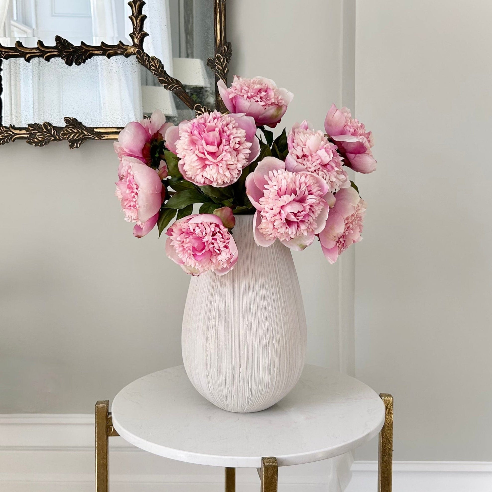 Realistic Artificial Pink Open Peony ABY4236PK by The Faux Flower Company