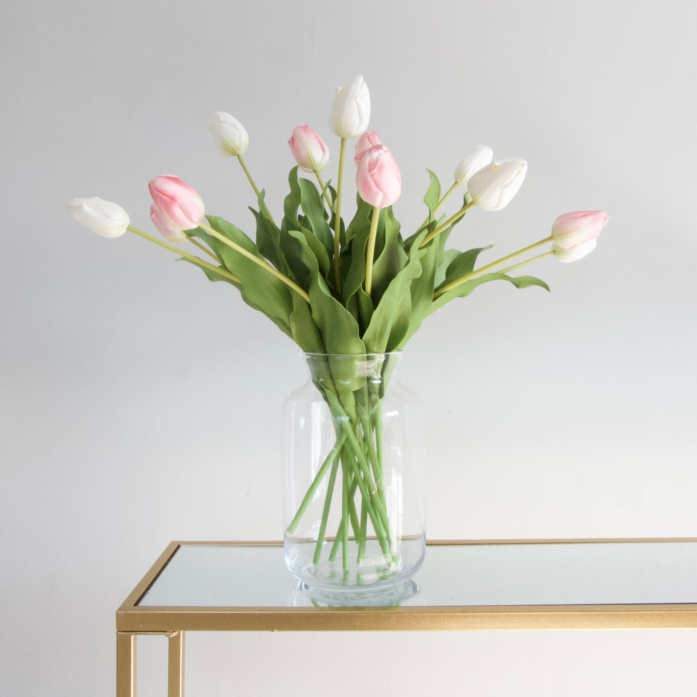 Realistic Artificial Pink Tulip ABY5657PK by The Faux Flower Company