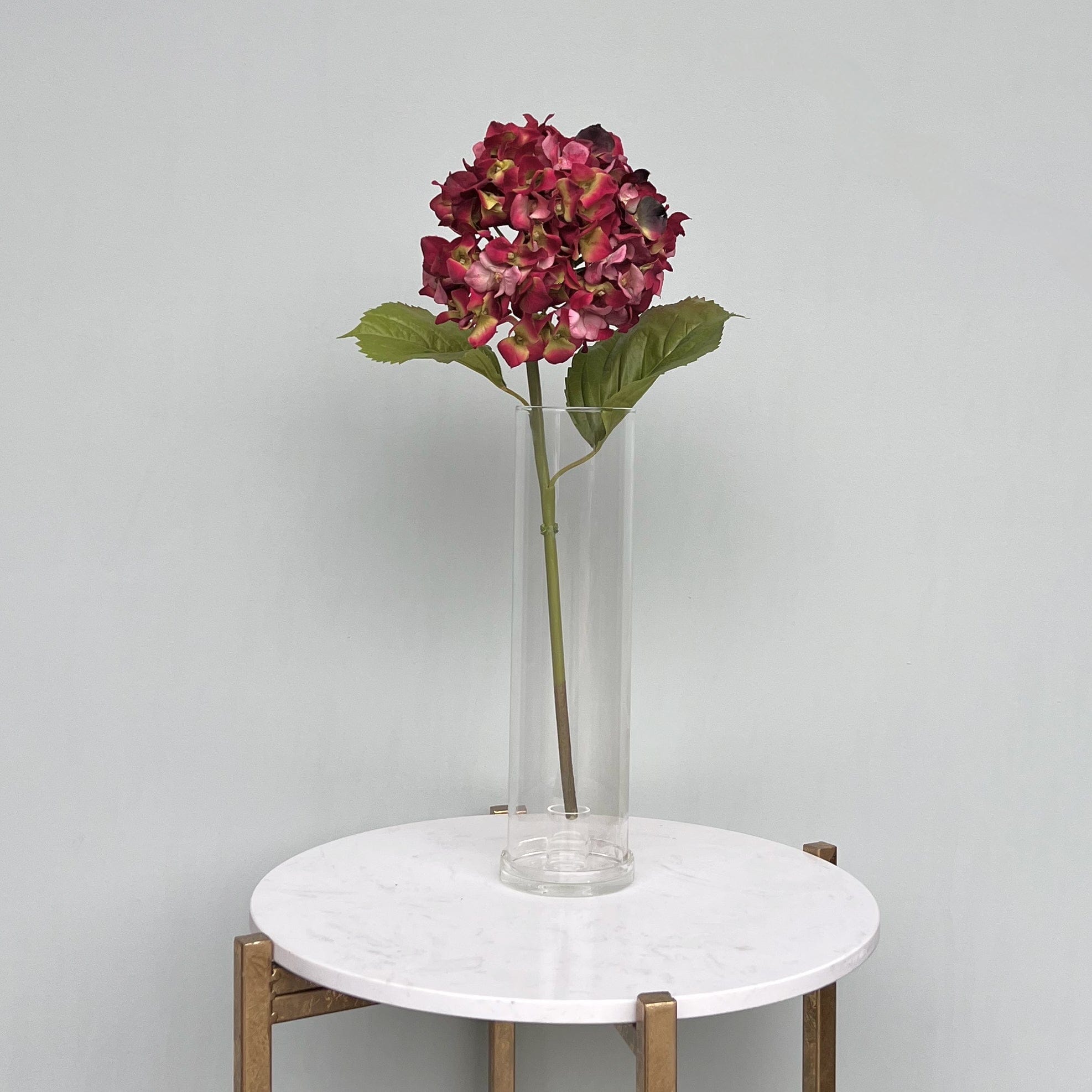 Realistic Artificial Red Dried Hydrangea ABY5070RD by The Faux Flower Company