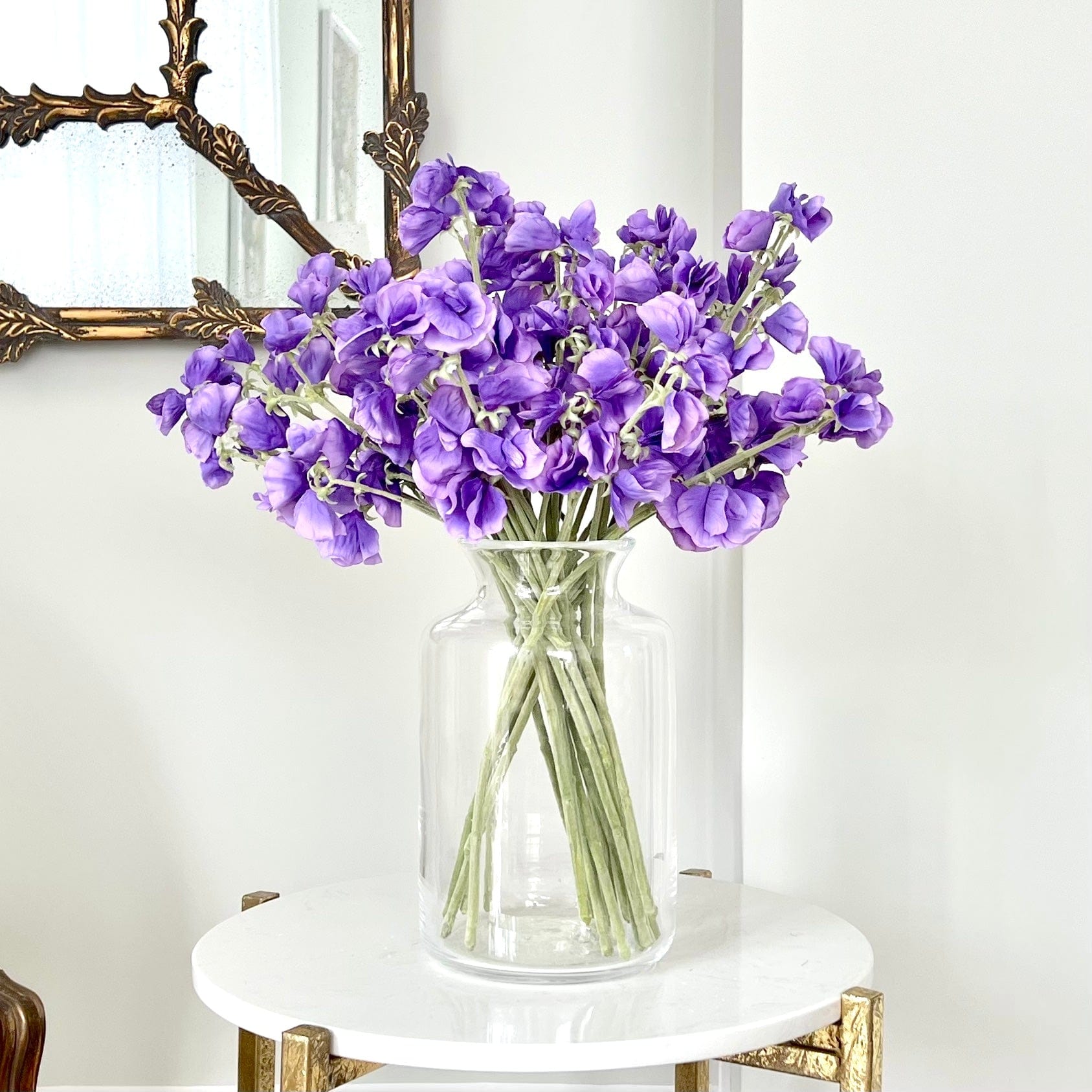 Realistic Artificial Small Dark Purple Sweet Pea ABX1262DPU by The Faux Flower Company