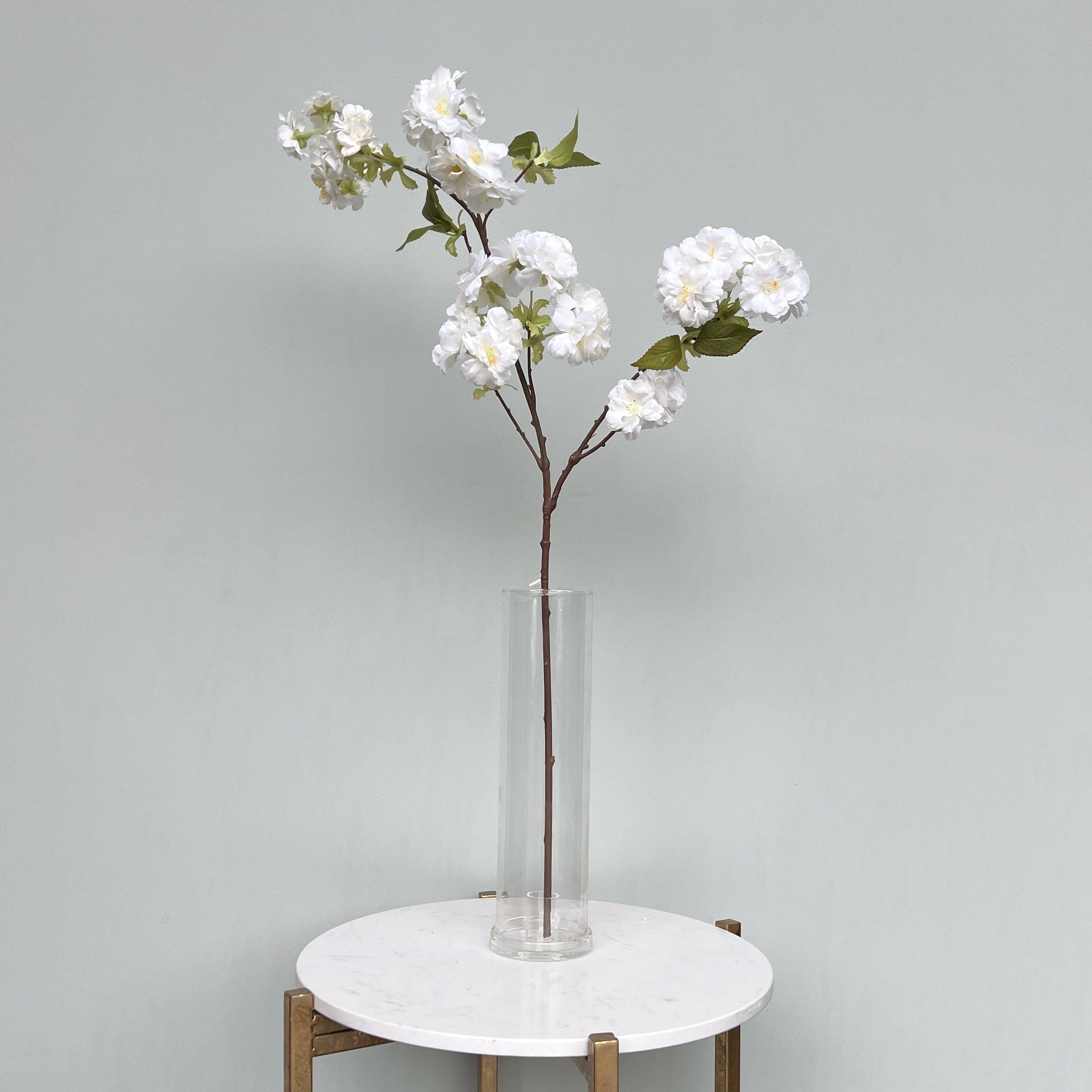 Realistic Artificial White Cherry Blossom ABX5043WH by The Faux Flower Company