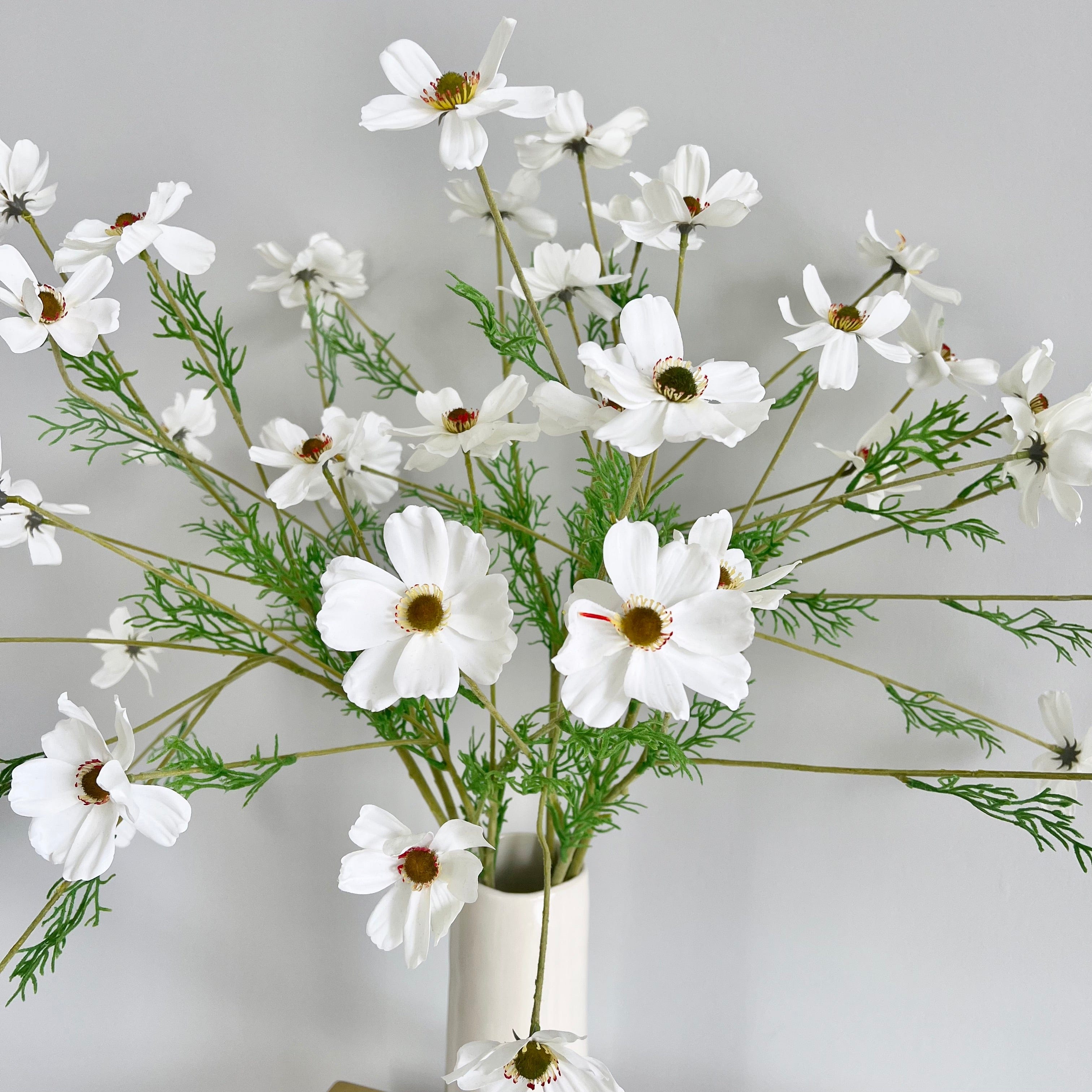 Realistic Artificial White Cosmos ABX6572WH by The Faux Flower Company