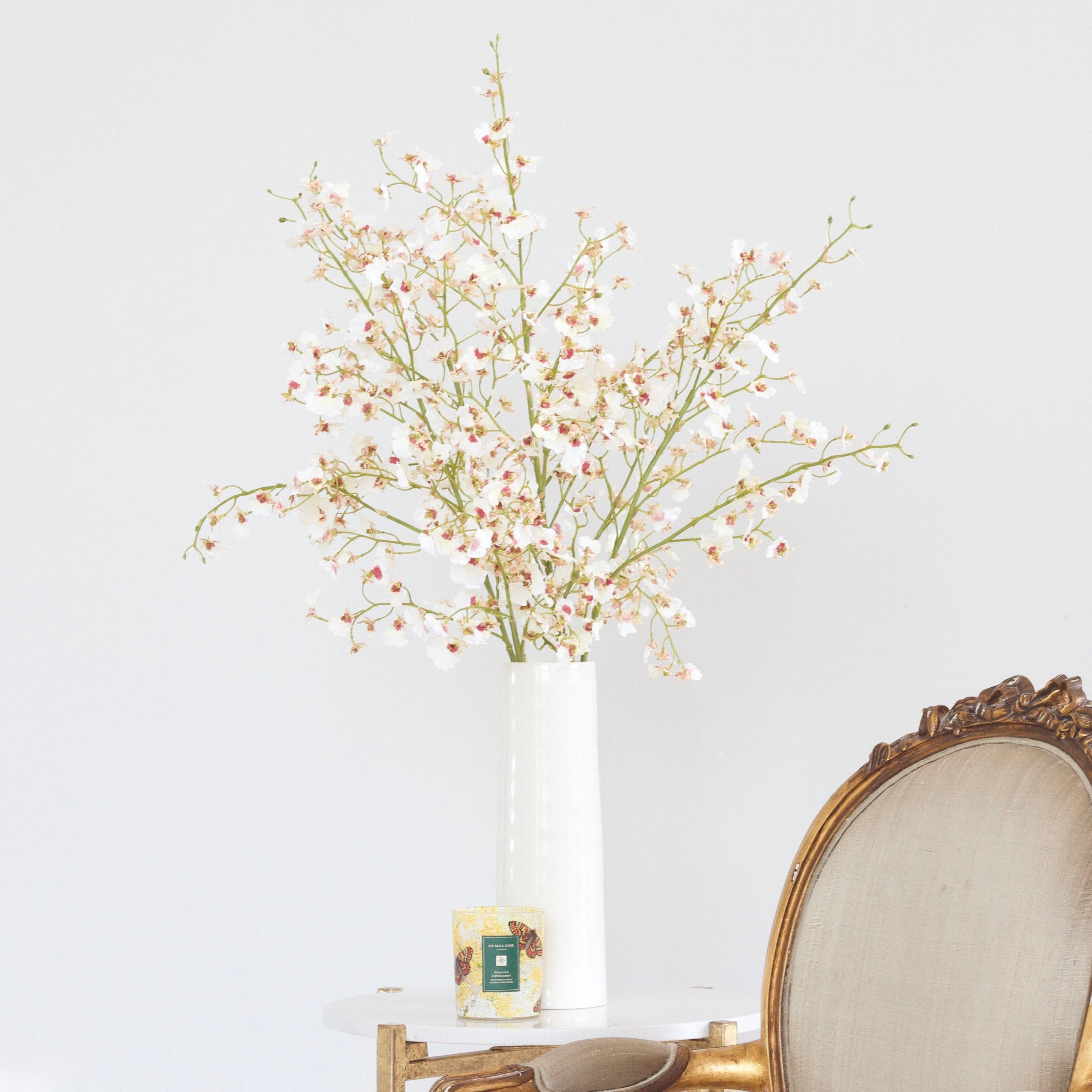 Realistic Artificial White Oncidium Orchid ABY7044WH by The Faux Flower Company