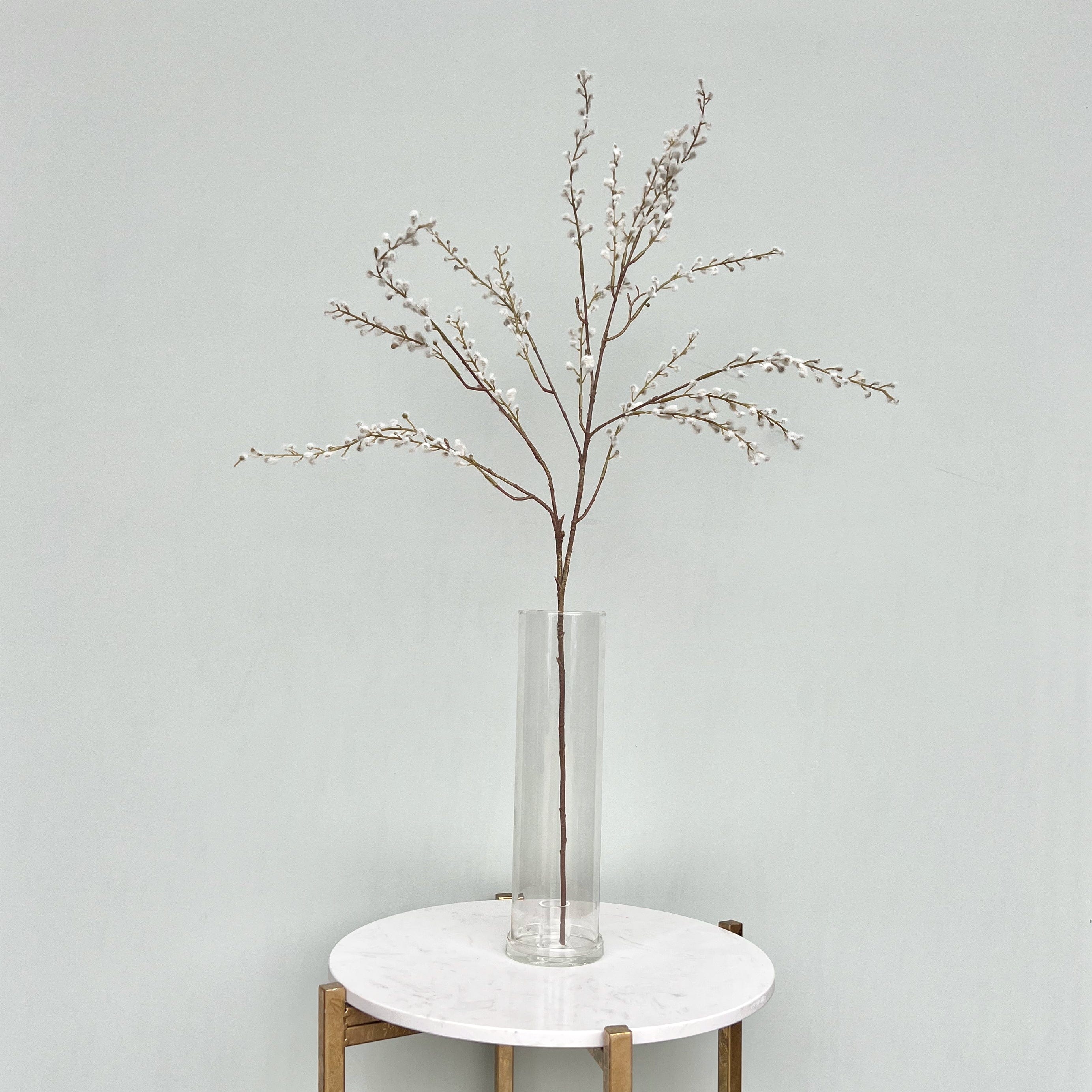 Realistic Artificial White Willow Spray ABZ1504WH by The Faux Flower Company