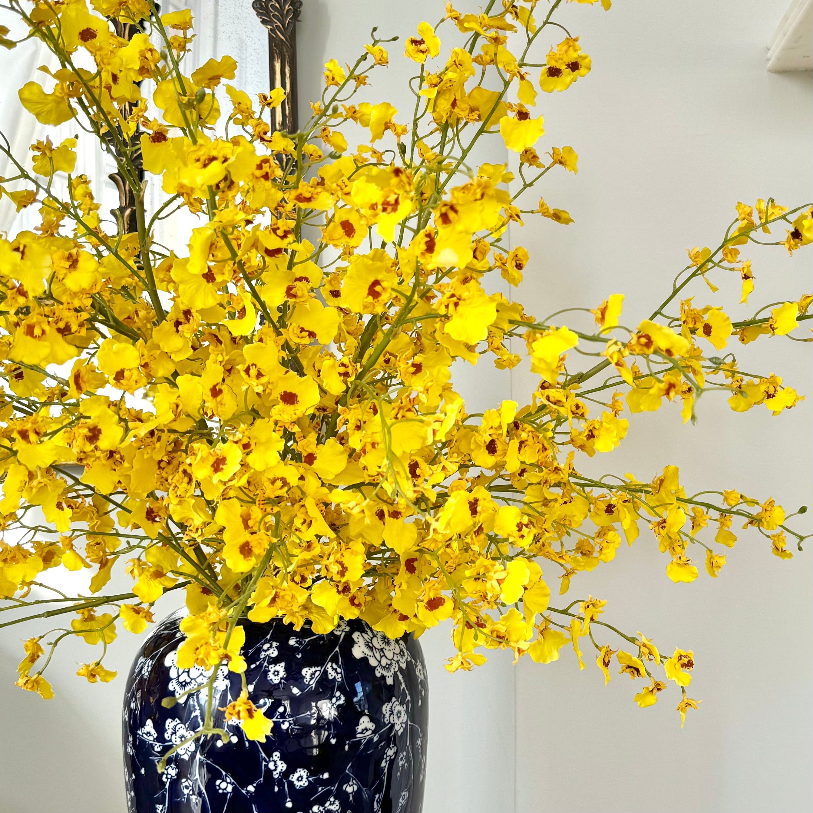 Realistic Artificial Yellow Oncidium Orchid ABY7044YL by The Faux Flower Company
