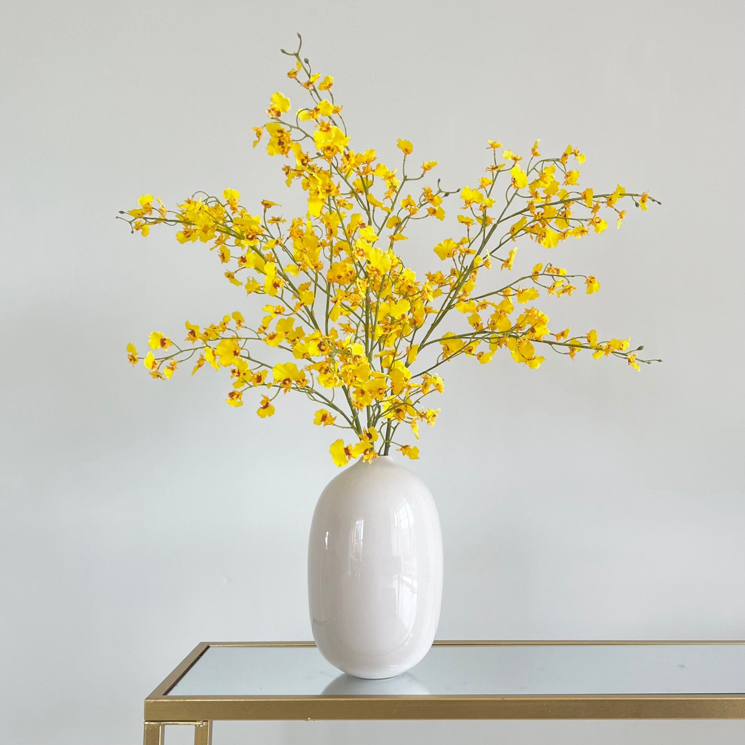 Realistic Artificial Yellow Oncidium Orchid ABY7044YL by The Faux Flower Company