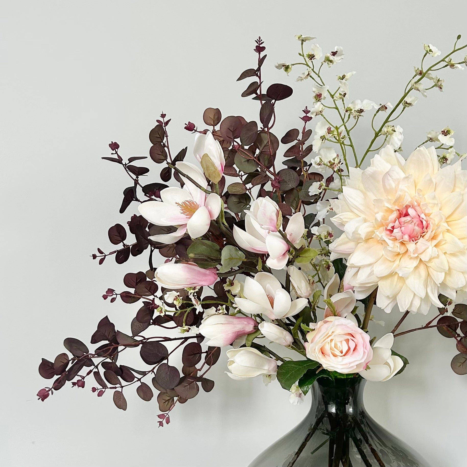 Realistic Dahlia Darling Artificial Flower Arrangement by The Faux Flower Company