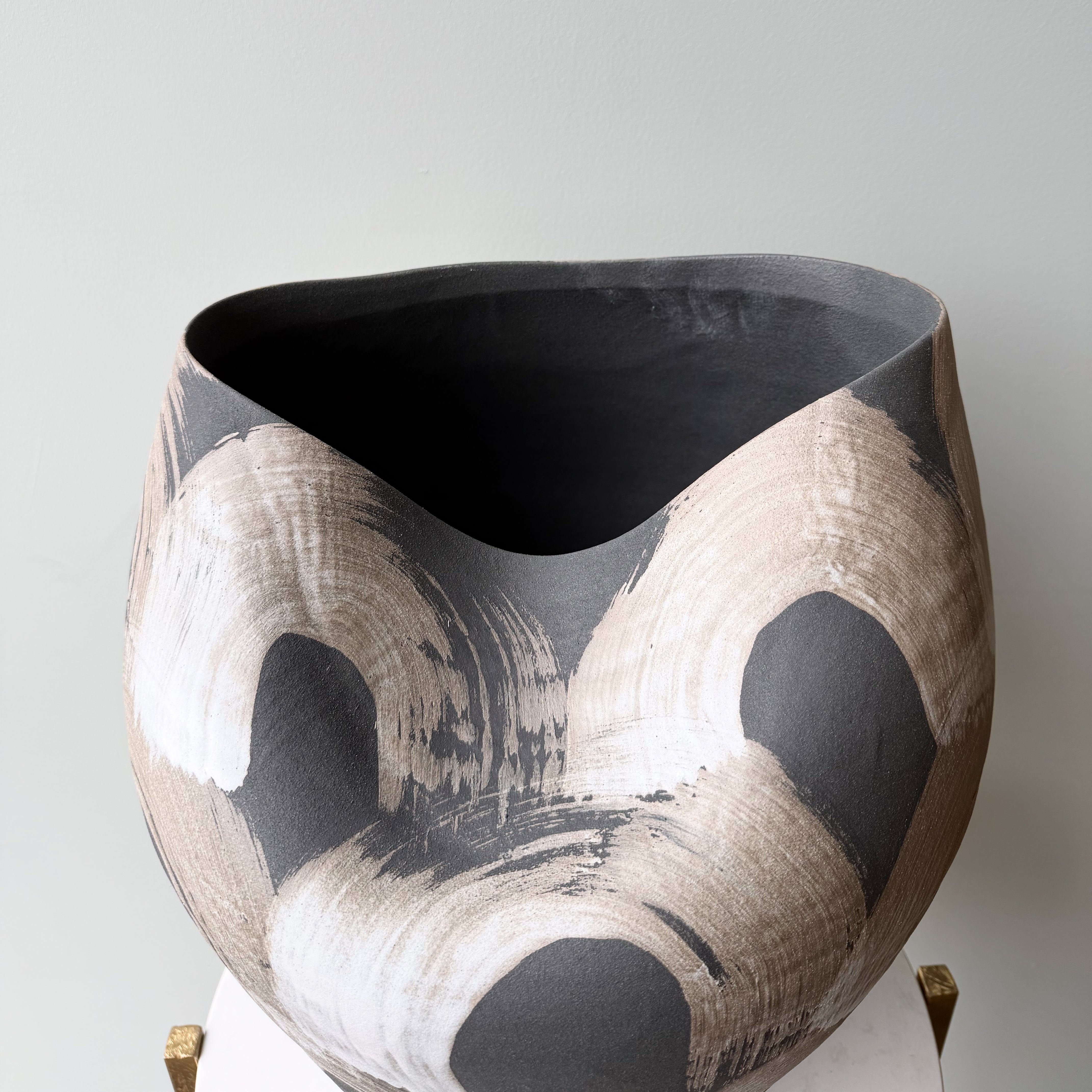 Realistic Large Abstract Patterned Porcelain Vase AHCH-0510 by The Faux Flower Company