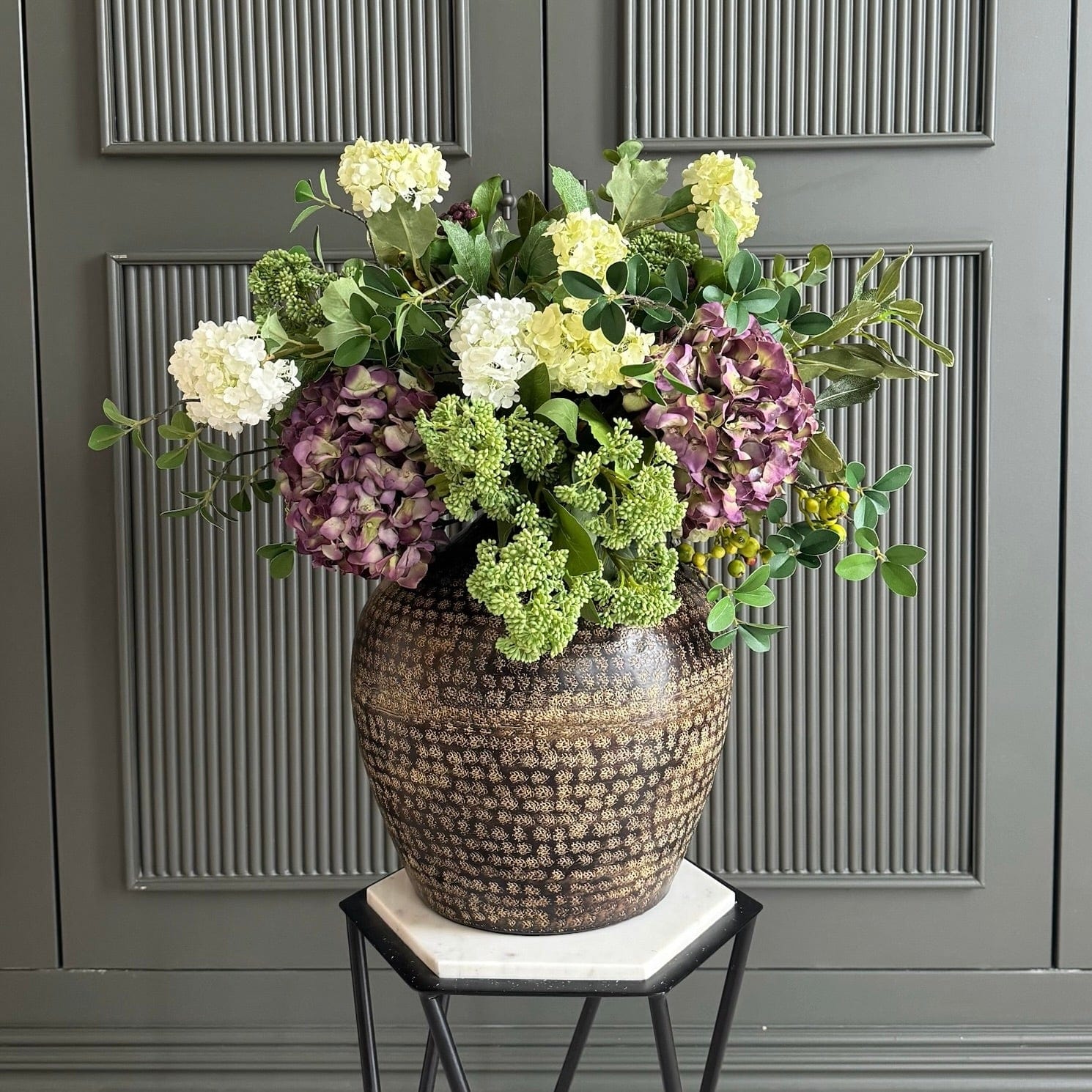 Realistic Autumnal Aura Arrangement by The Faux Flower Company