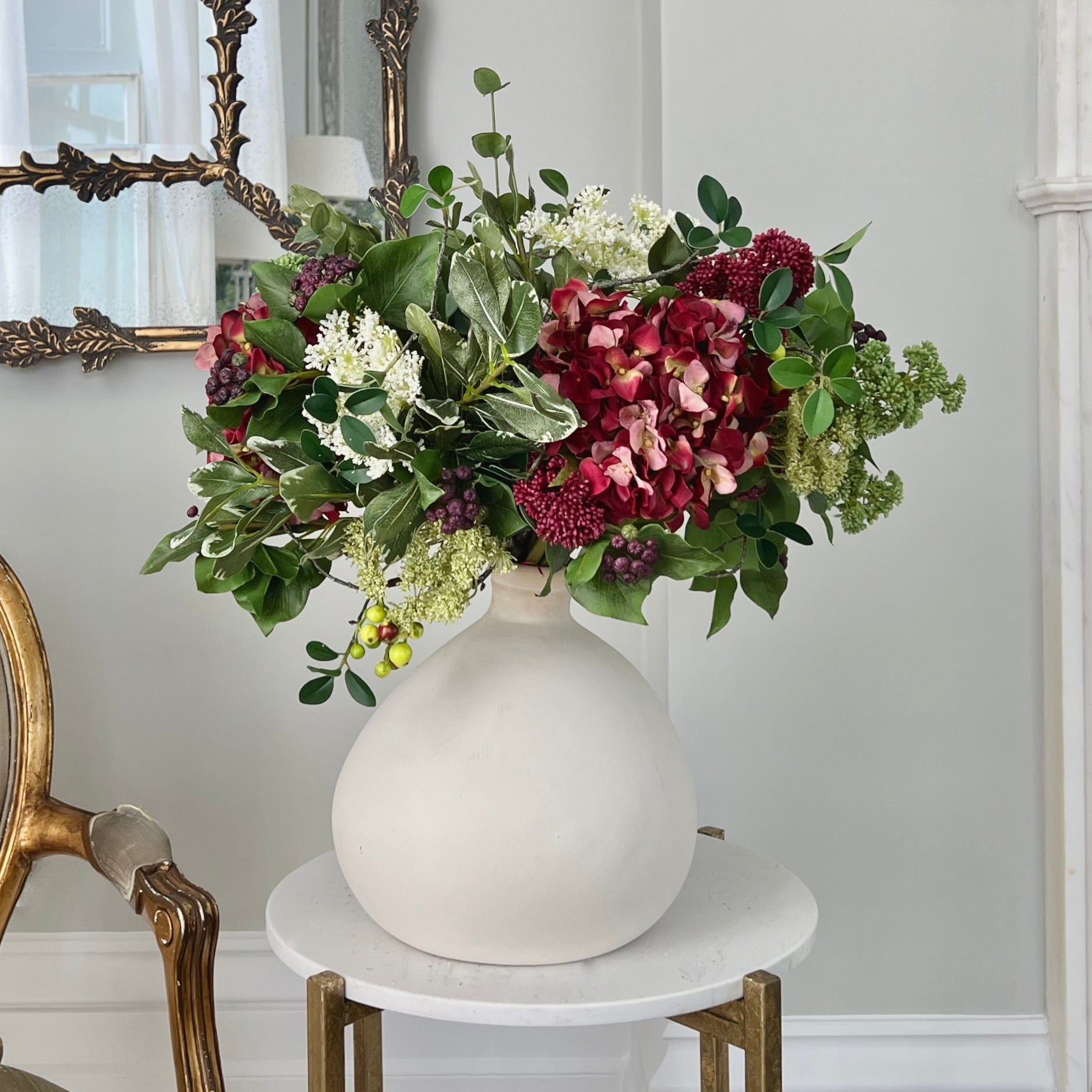 Realistic Winter Aura Arrangement by The Faux Flower Company