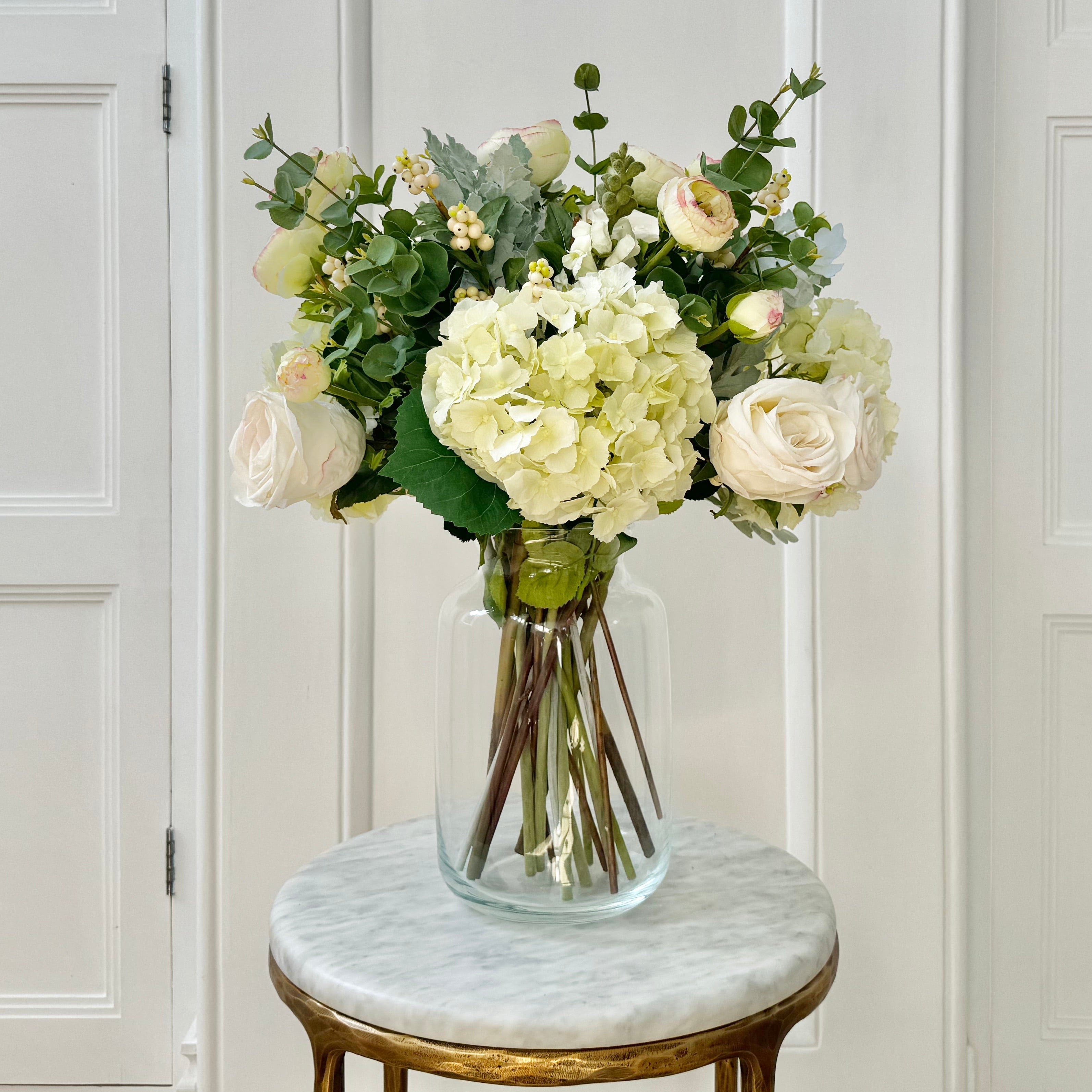 Realistic Snowberry Bliss Artificial Flower Arrangement by The Faux Flower Company