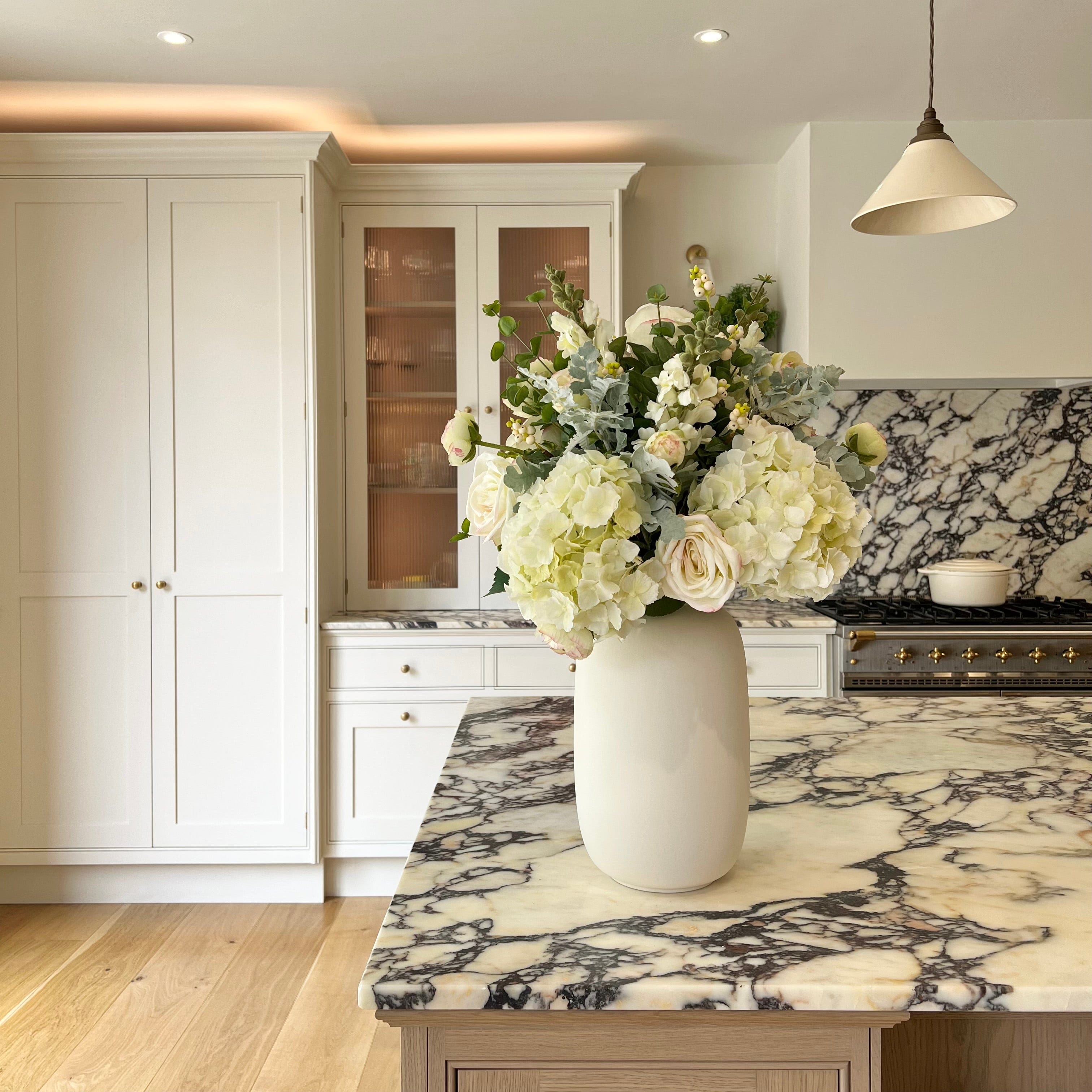 Realistic Snowberry Bliss Artificial Flower Arrangement by The Faux Flower Company