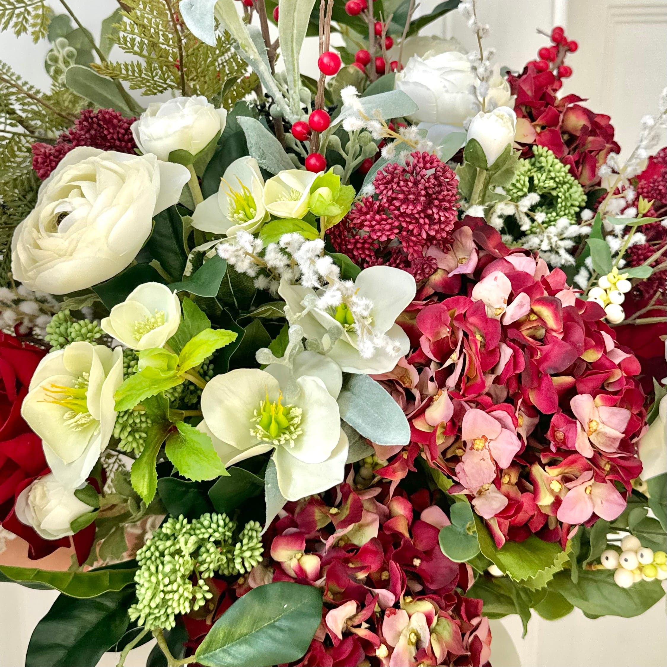 Realistic Winter Splendour Artificial Flower Arrangement by The Faux Flower Company