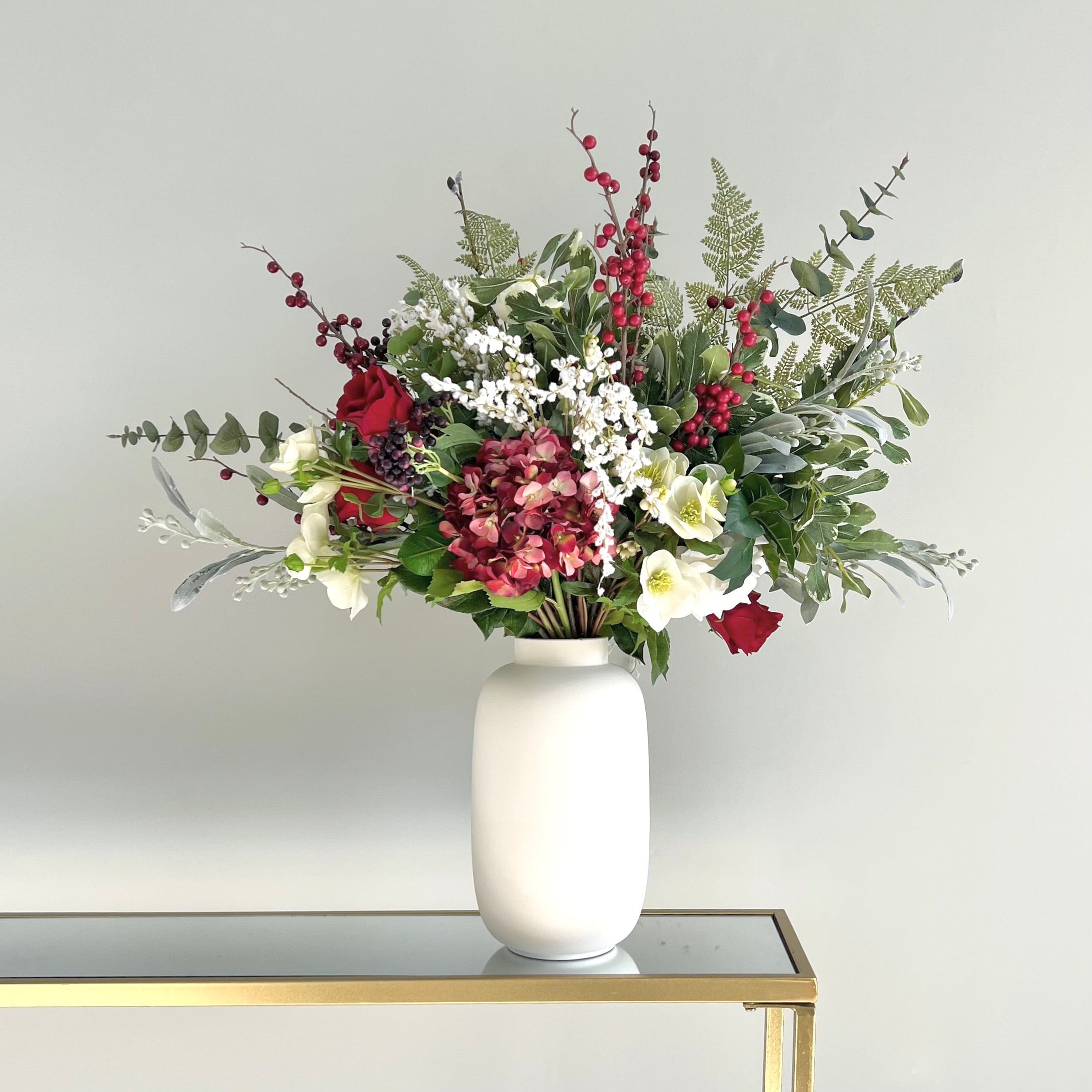 Realistic Winter Splendour Artificial Flower Arrangement by The Faux Flower Company
