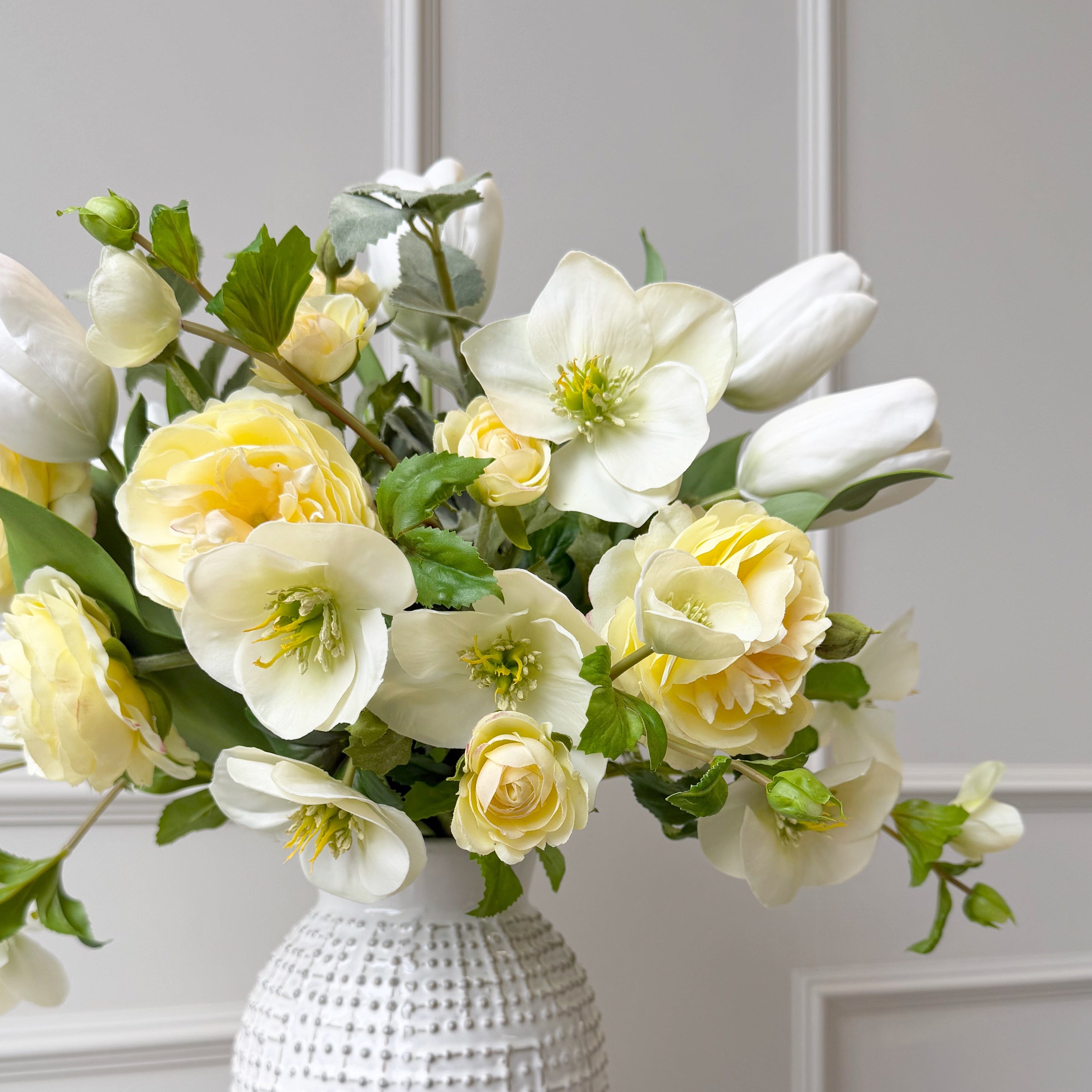 Realistic Artificial Fresh Start Flower Arrangement by The Faux Flower Company