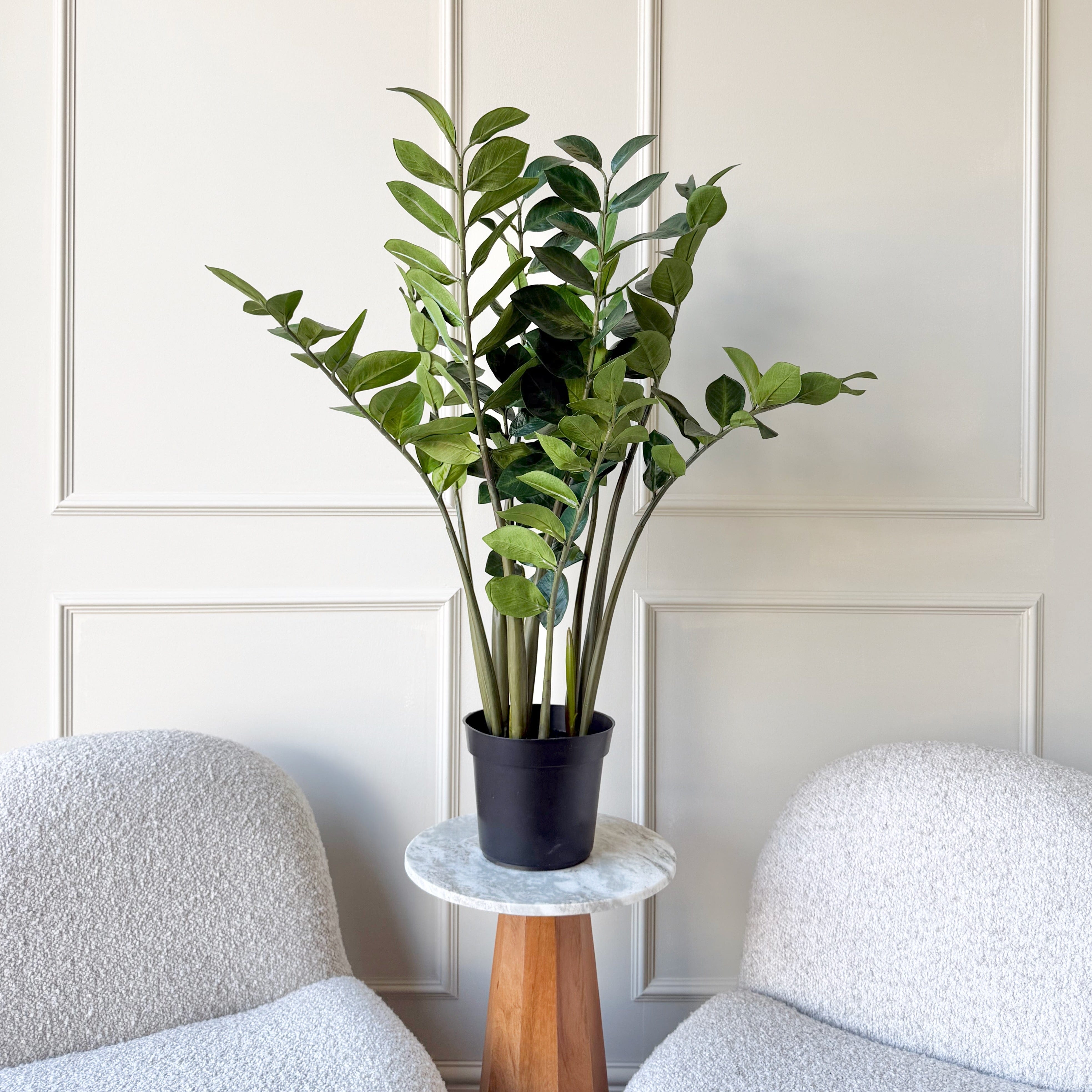 Realistic Artificial Large Zamioculcas Plant In Pot AHCH-2238 by The Faux Flower Company