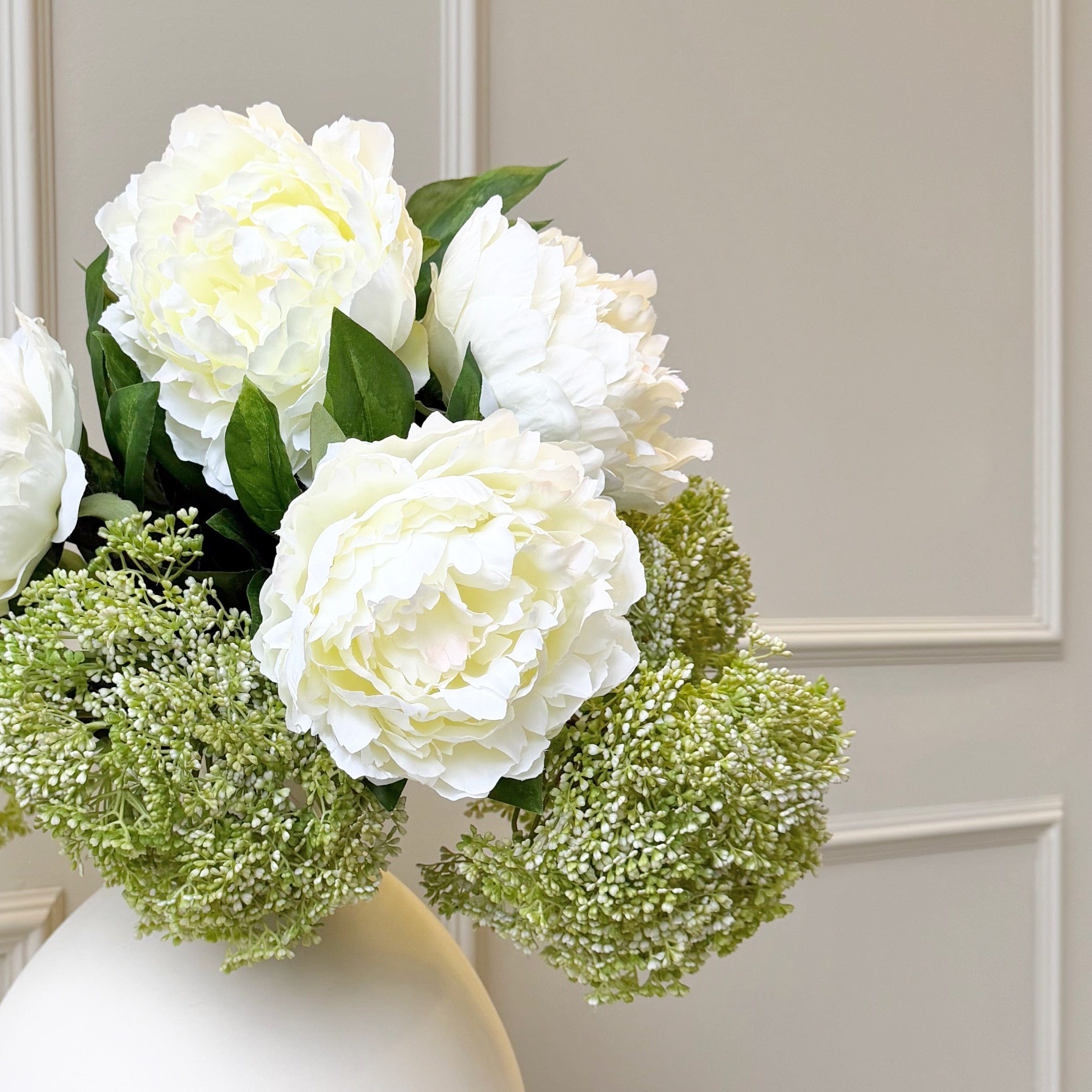 Realistic Artificial Morning Dew Flower Arrangement by The Faux Flower Company