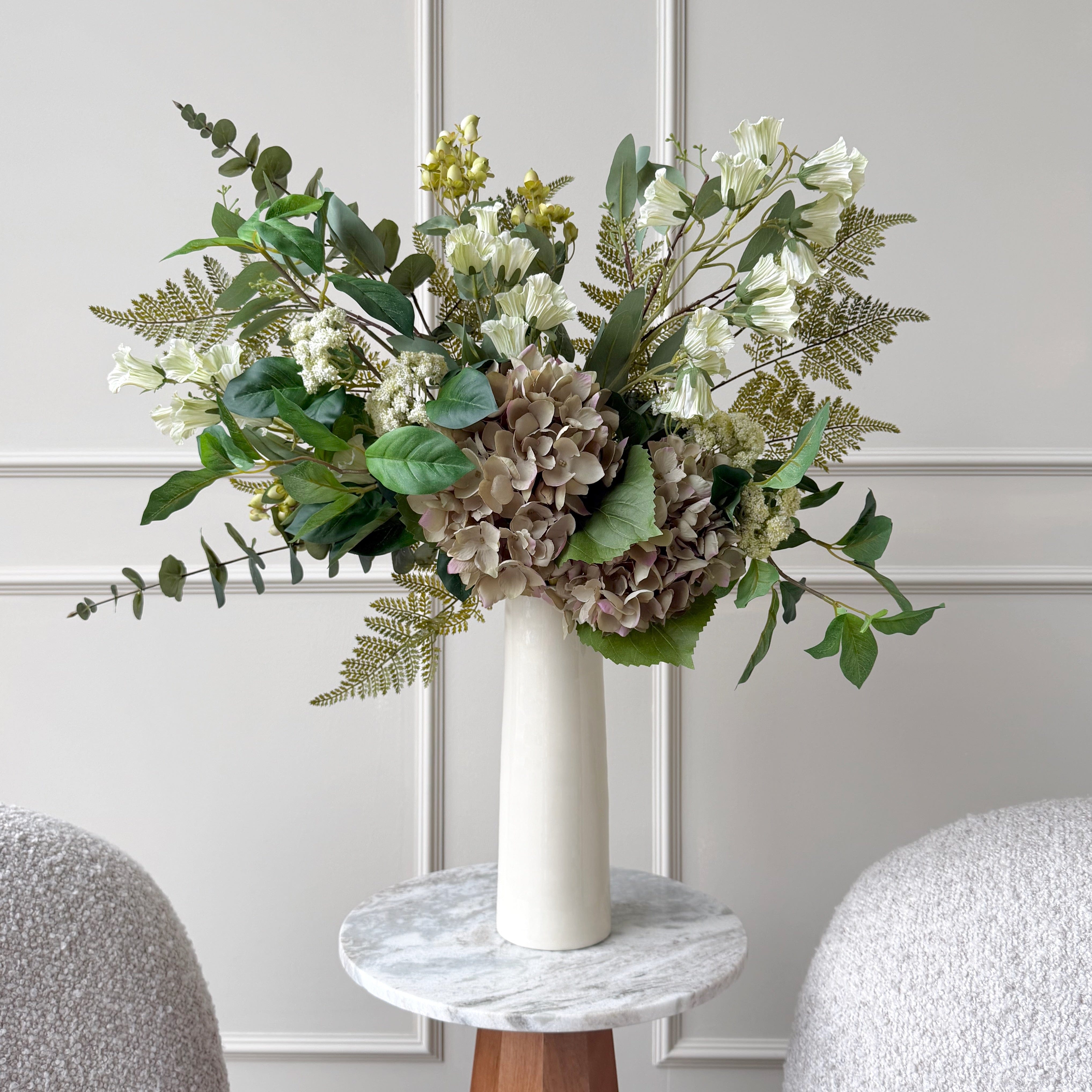 Realistic Feeling Ferny Artificial Flower Arrangement by The Faux Flower Company