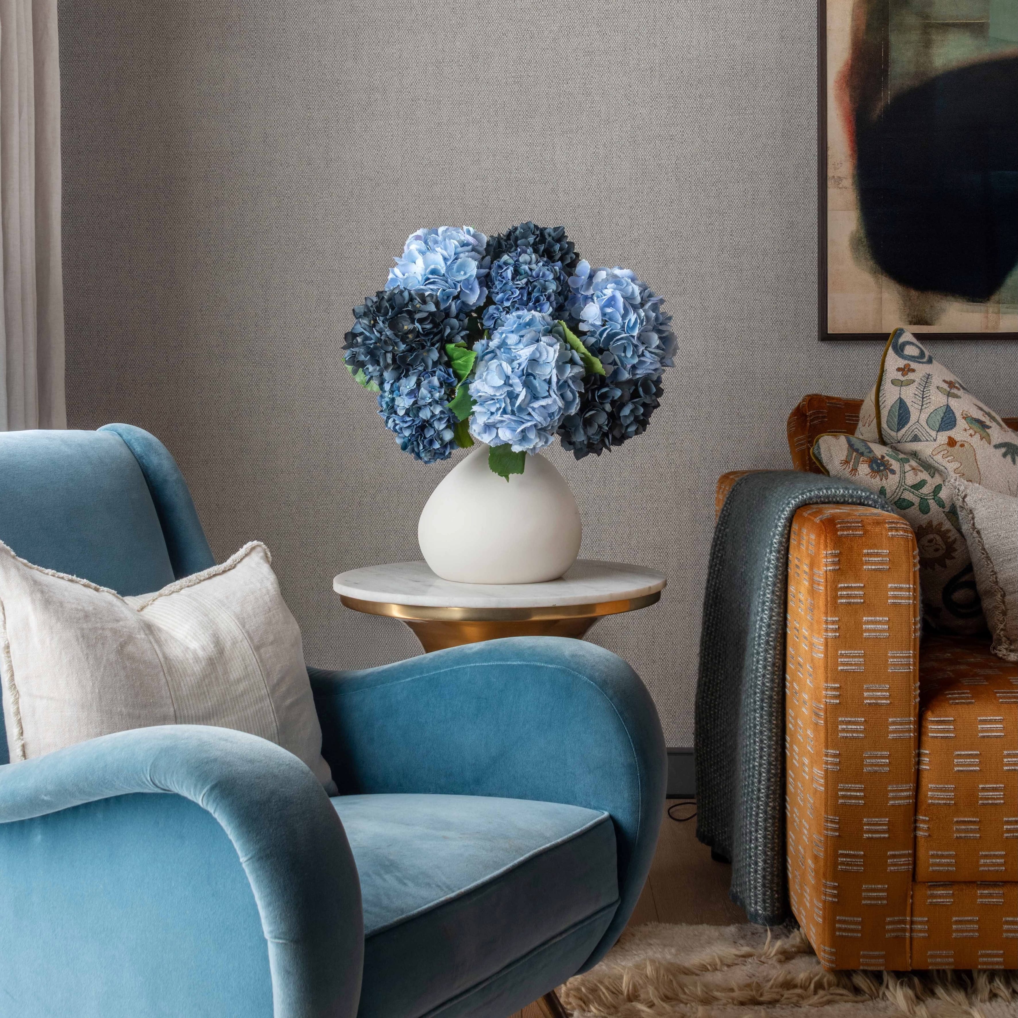 Realistic Maison Bleu Artificial Flower Arrangement by The Faux Flower Company