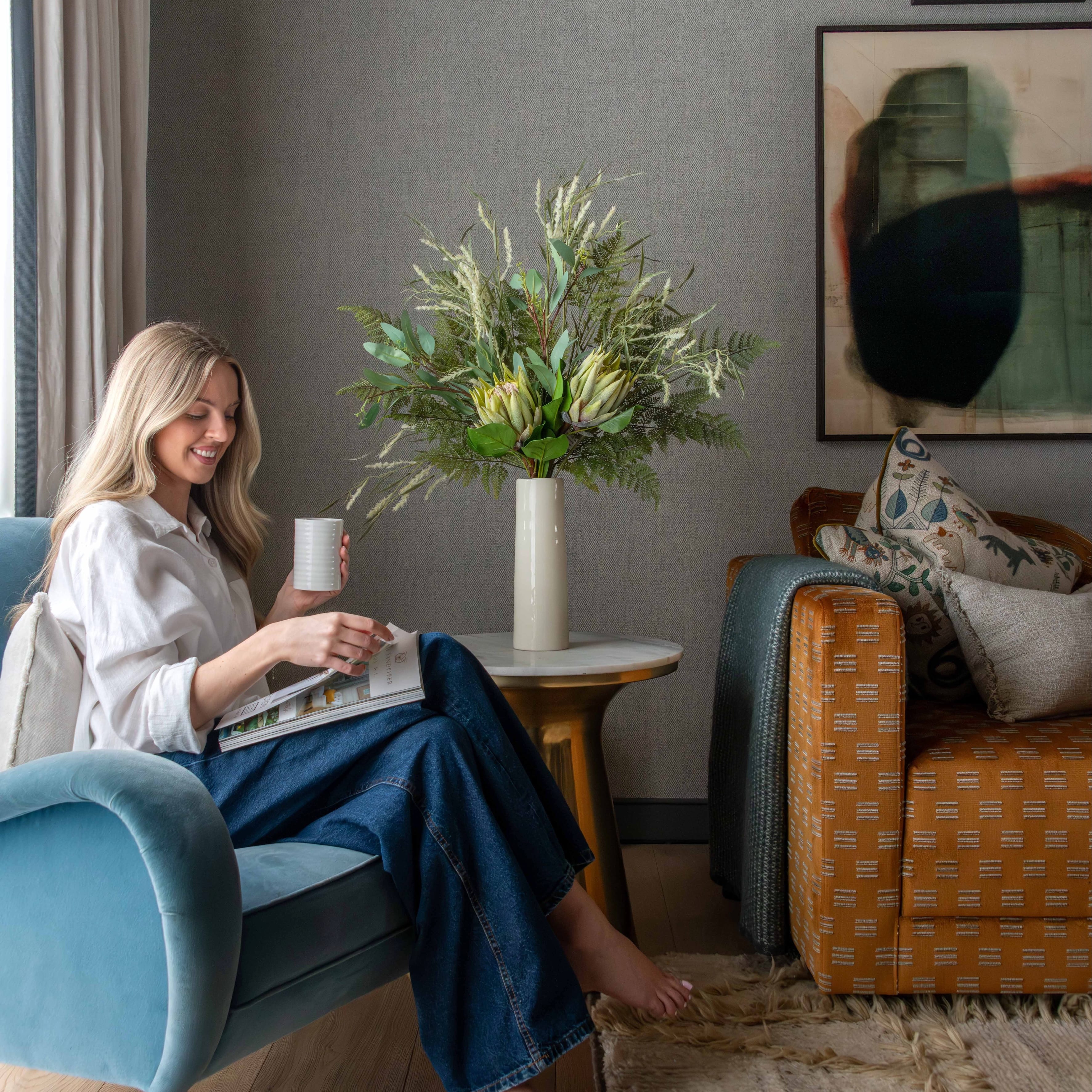 Realistic Printemps à Paris Artificial Flower Arrangement by The Faux Flower Company