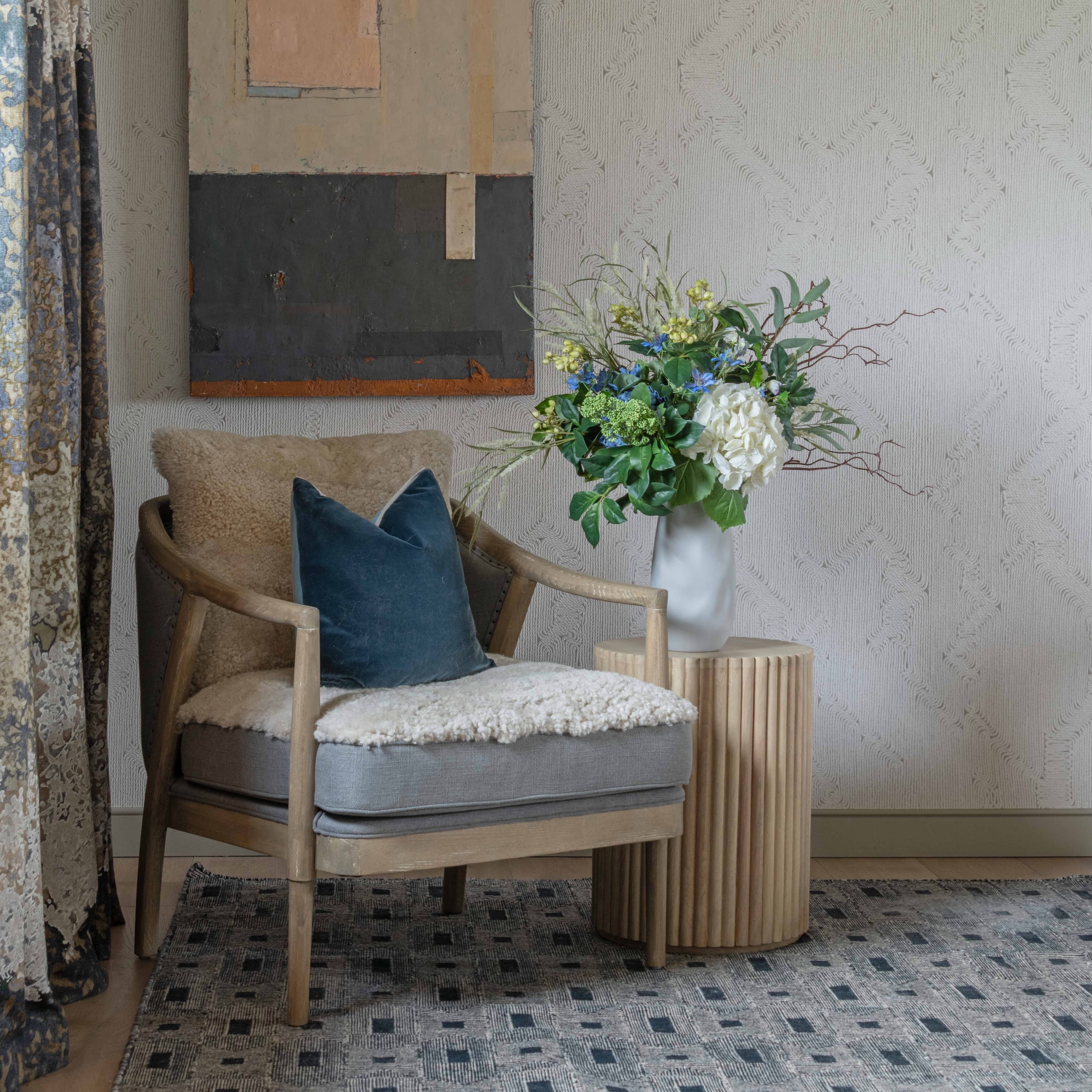 Realistic Rive Gauche Artificial Flower Arrangement by The Faux Flower Company