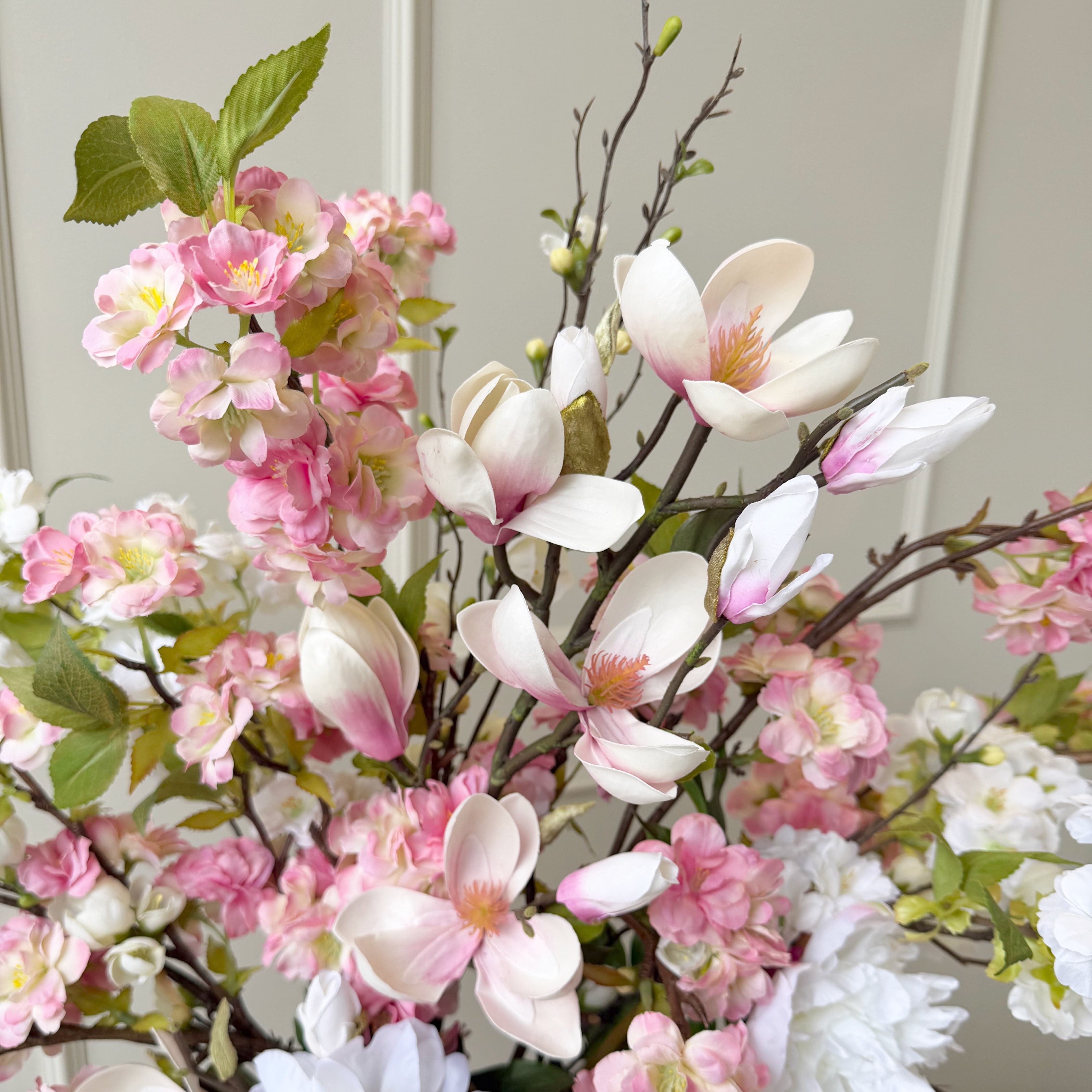 Realistic Spring Bloom Artificial Flower Arrangement by The Faux Flower Company