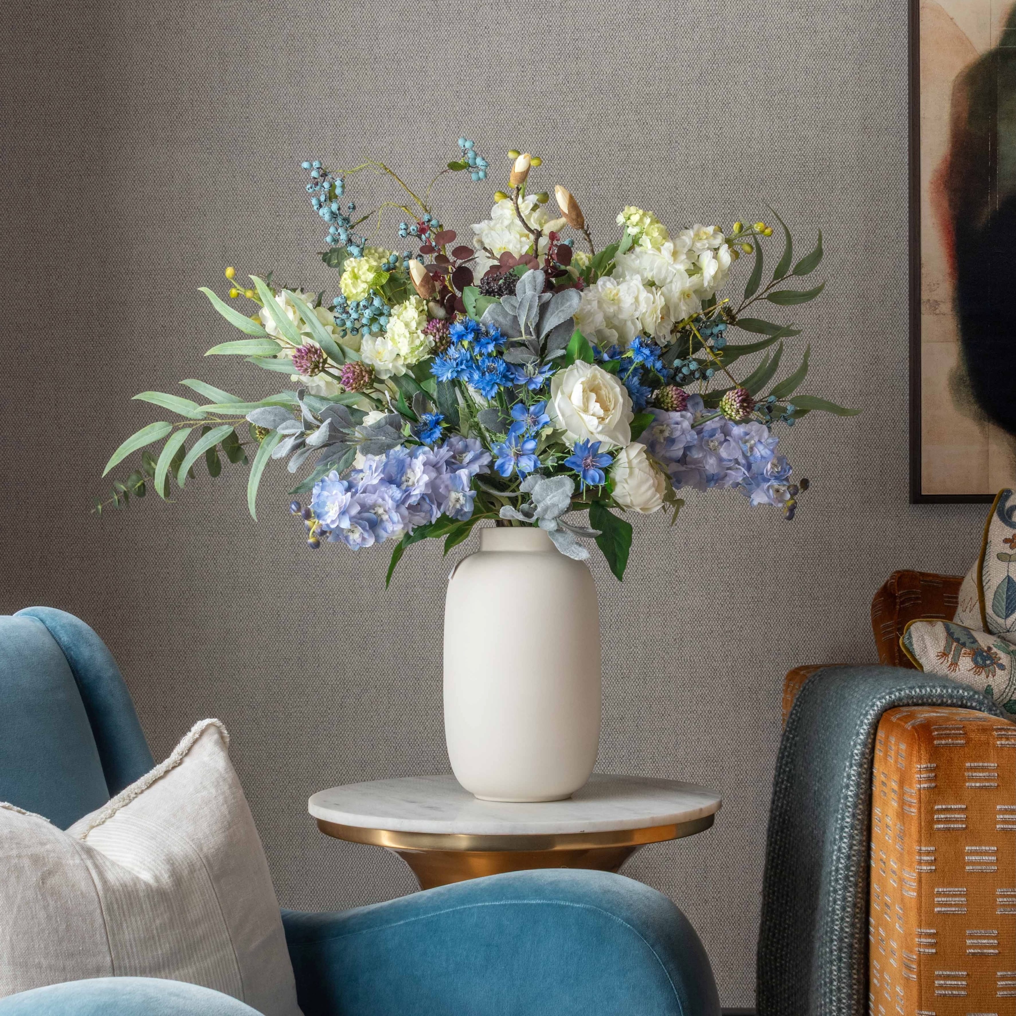 Realistic Under Parisian Skies Splendour Artificial Flower Arrangement by The Faux Flower Company