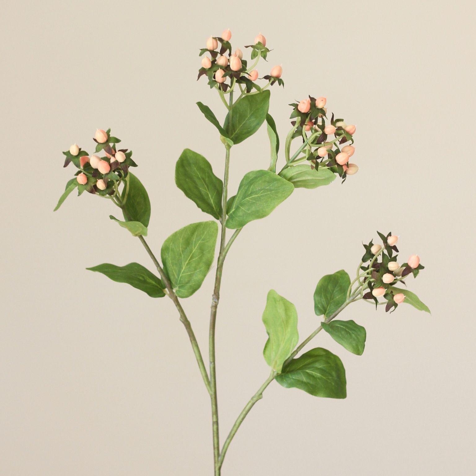 Realistic Artificial Pink Hypericum Berry ABX0650PK by The Faux Flower Company