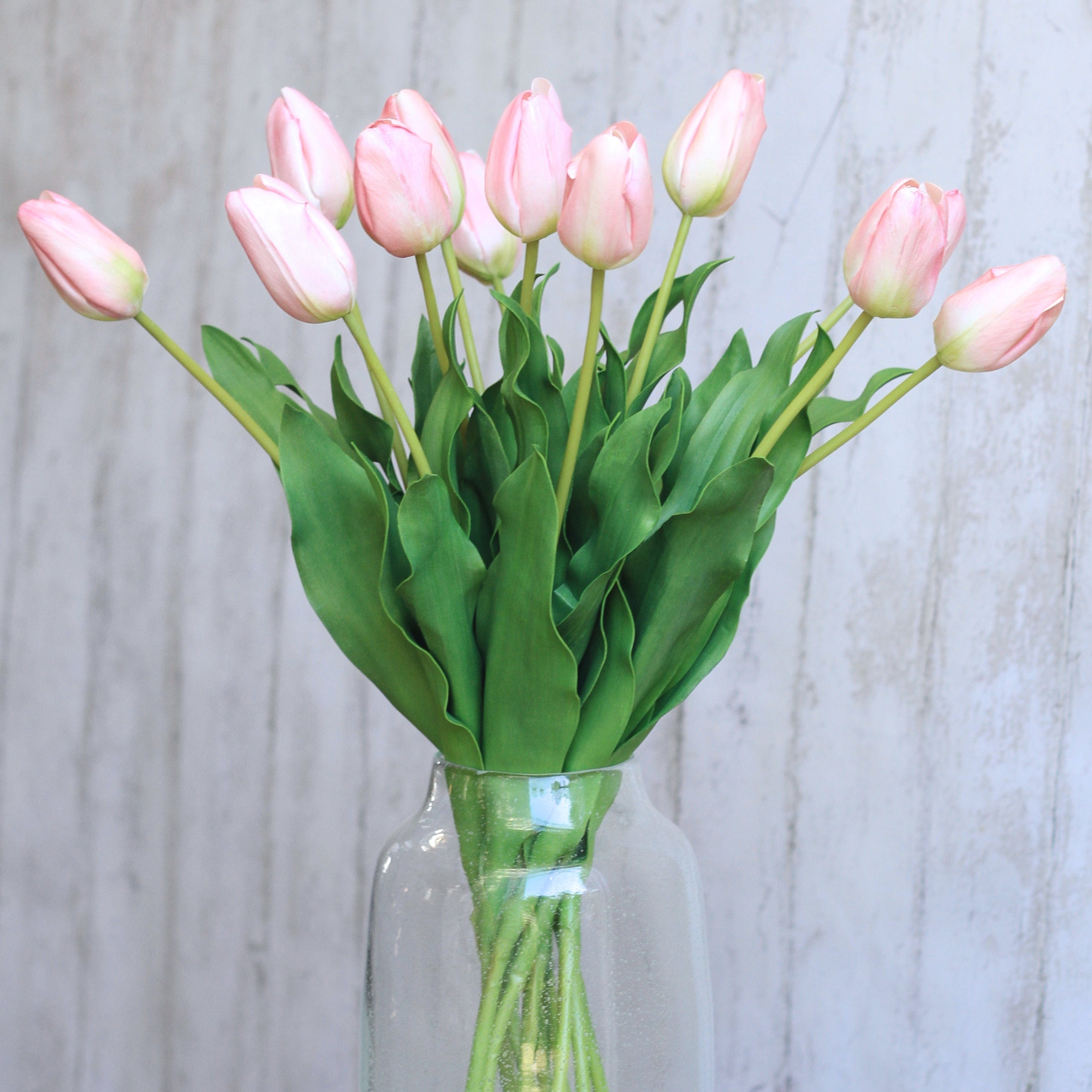 Realistic Artificial Pink Tulip ABY5657PK by The Faux Flower Company