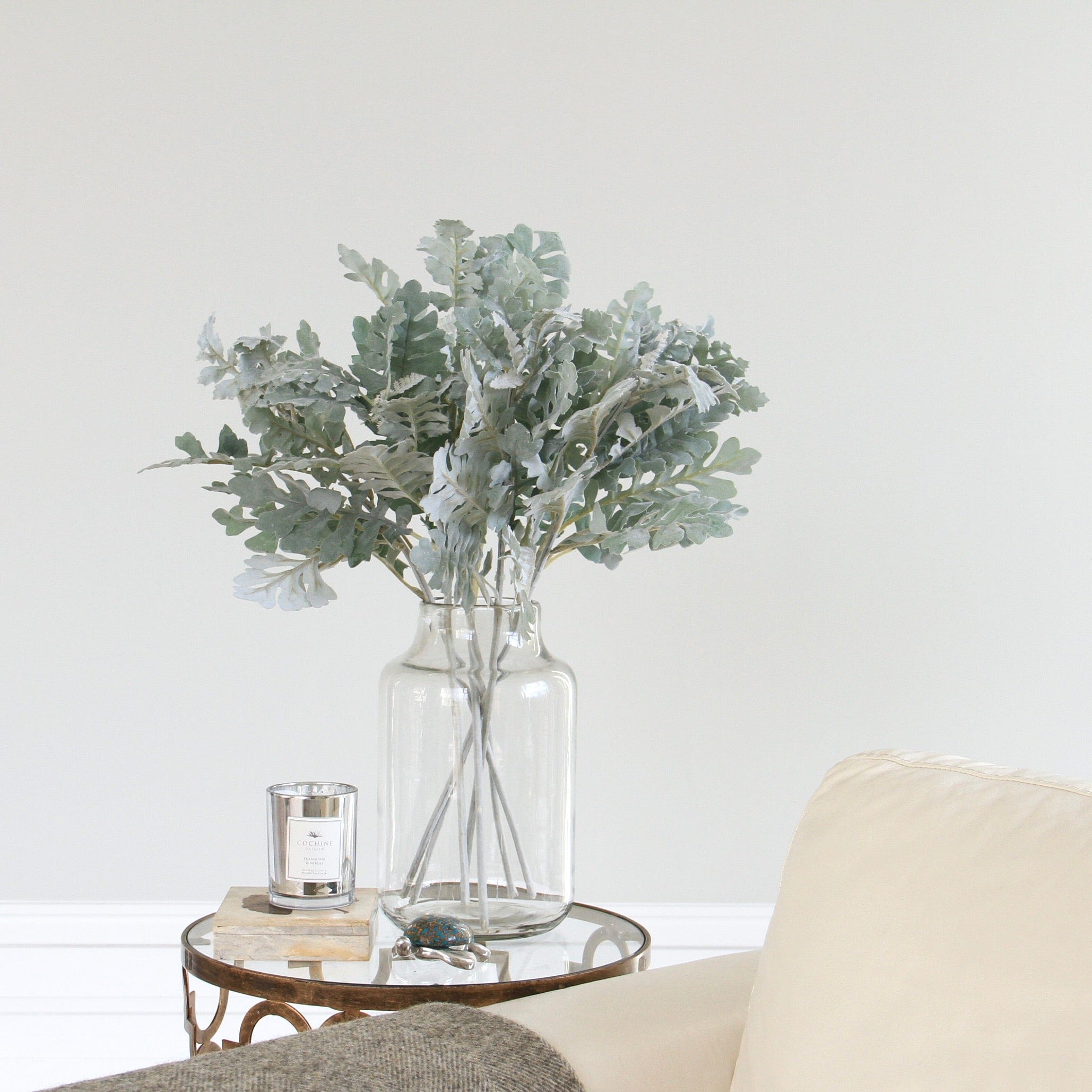 Realistic Artificial Silver Senecio Leaf ABX5083GR by The Faux Flower Company