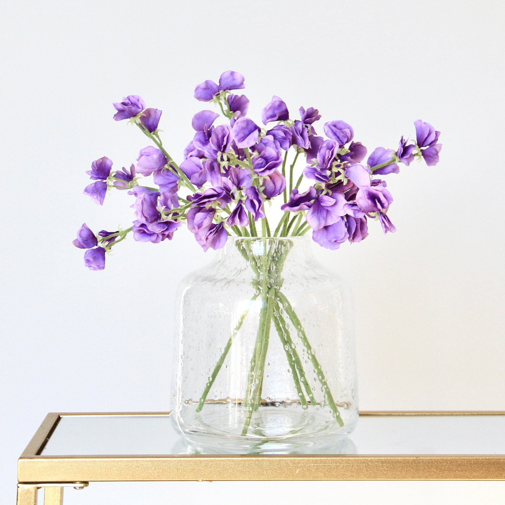 Realistic Artificial Small Dark Purple Sweet Pea ABX1262DPU by The Faux Flower Company